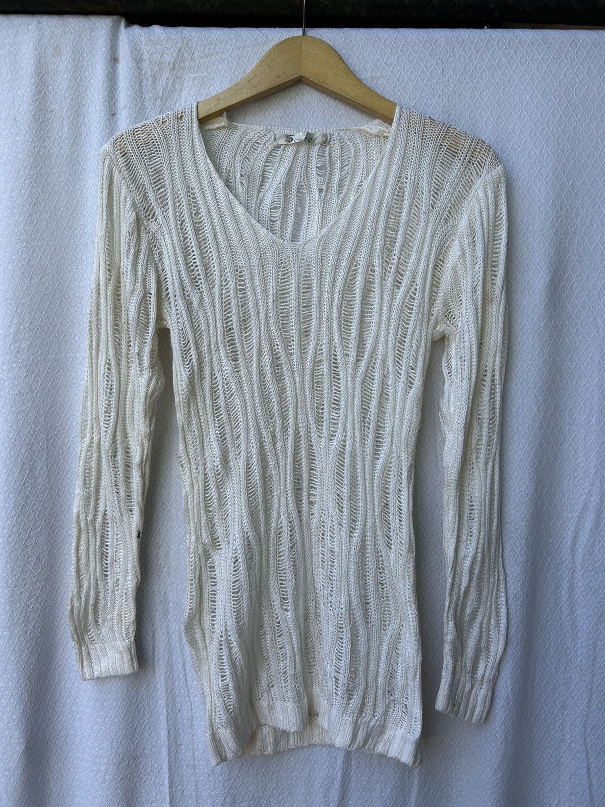 Issey Miyake Secret open fishnet knitted styled isseymiyake Size US S / EU 44-46 / 1 - 1 Thumbnail