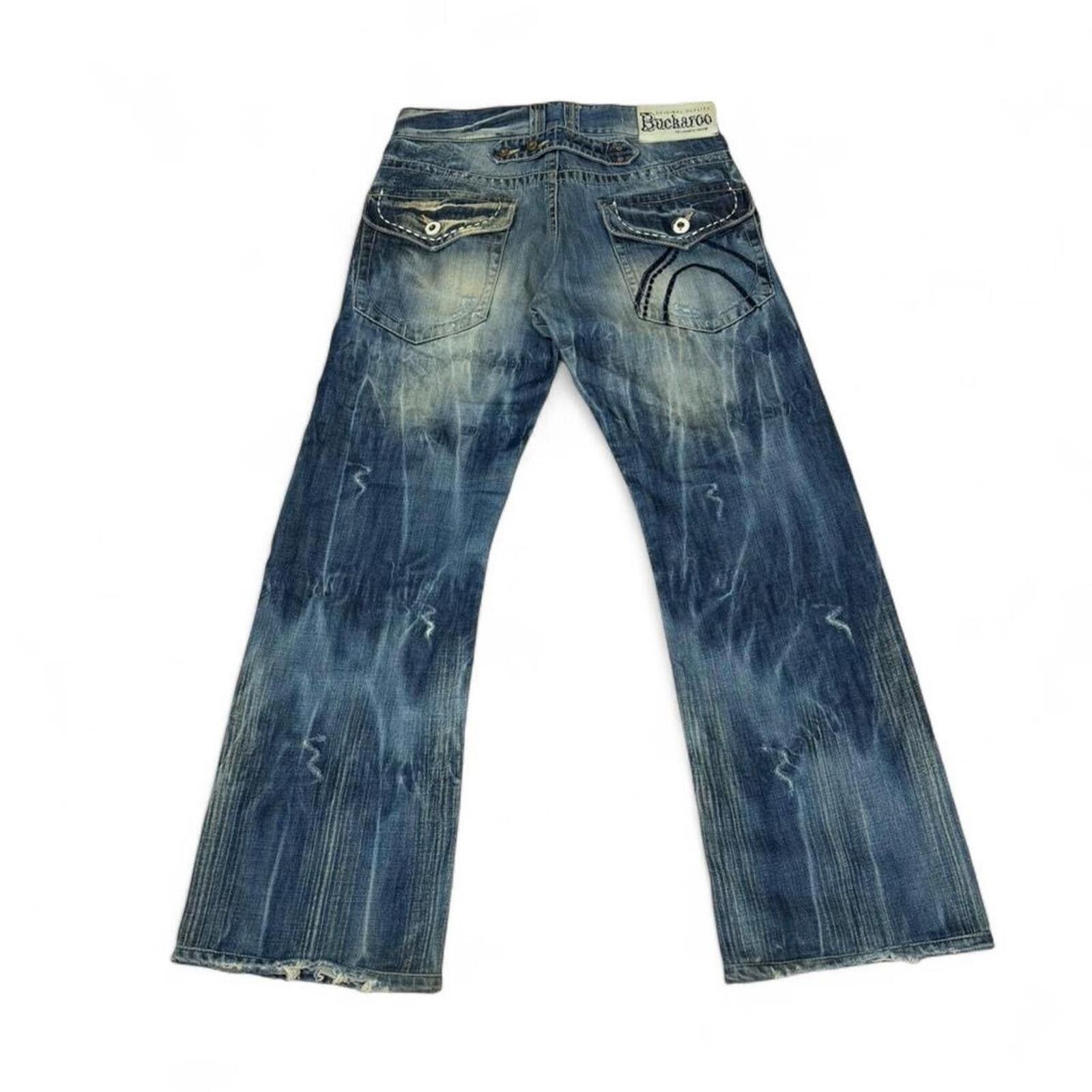 True Religion Buckaroo vintage snowbuck 2 flap pockets denim jeans Size US 30 / EU 46 - 1 Thumbnail