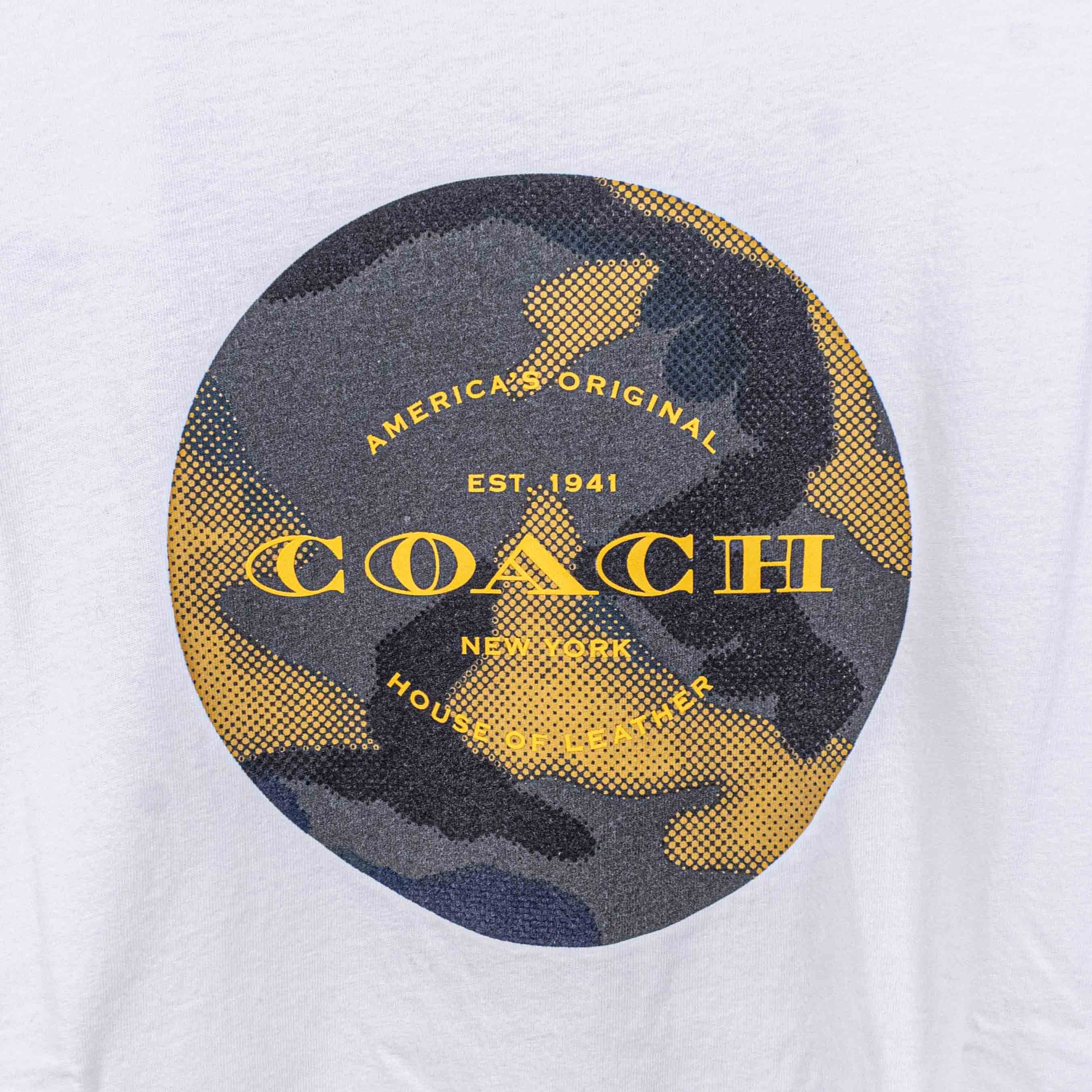 Coach Coach New York House of Leather Camo Logo T-Shirt Streetwear Size US M / EU 48-50 / 2 - 4 Thumbnail