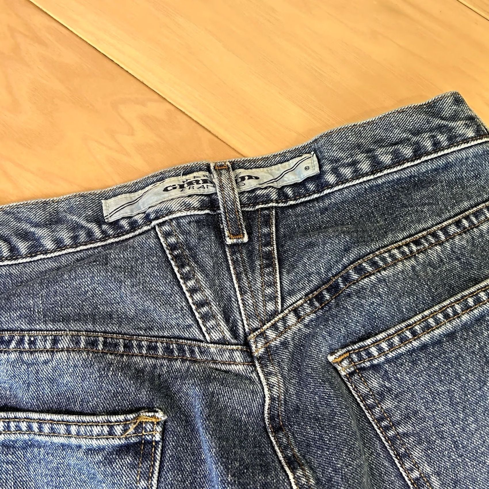 Denime Vintage Marithe Girbaud Francois Tapered Denim Jeans Womens 9/10 Blue Zip Button Size 30" / US 8 / IT 44 - 5 Thumbnail