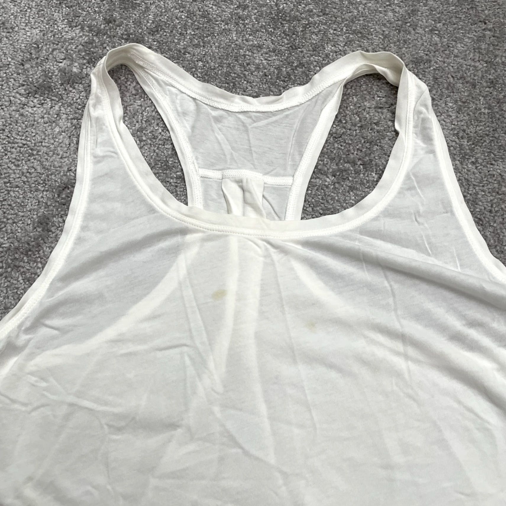 Lululemon Lululemon Racerback Tank Top Womens Size S White Athletic Activewear Size S / US 4 / IT 40 - 3 Thumbnail