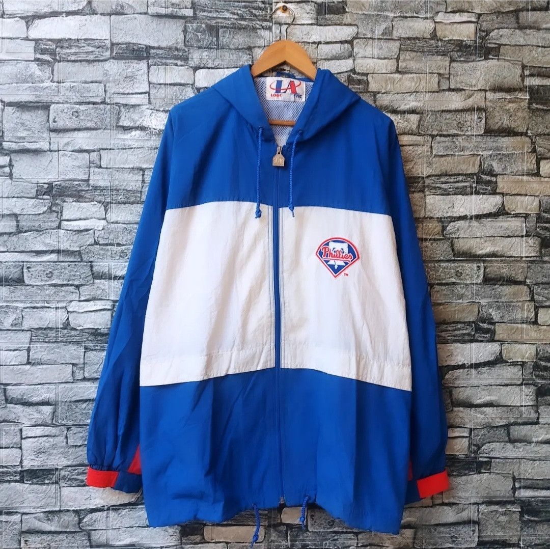 Vintage Vtg Philadelphia Phillies Logo Athletic Jacket Size US XL / EU 56 / 4 - 1 Thumbnail