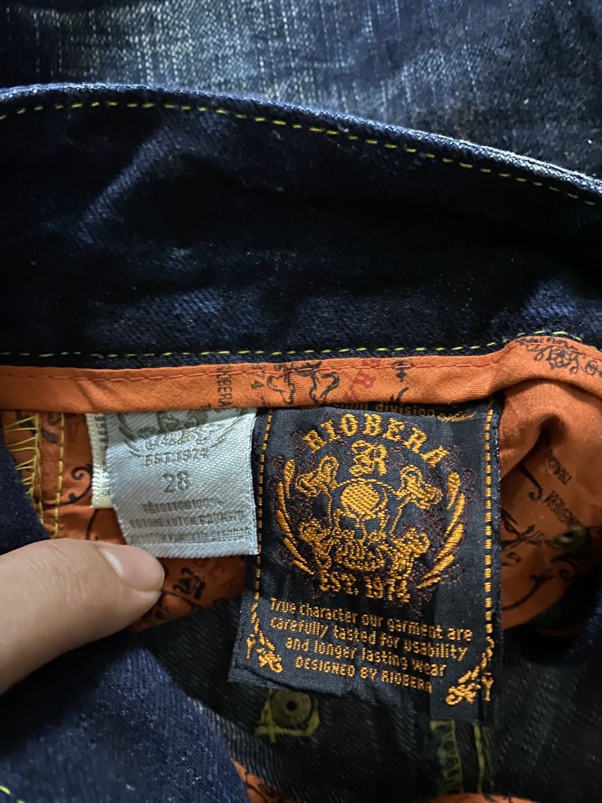 If Six Was Nine 2000's Riobera Seawash Patchwork Flared Jeans Size US 28 / EU 44 - 12 Thumbnail