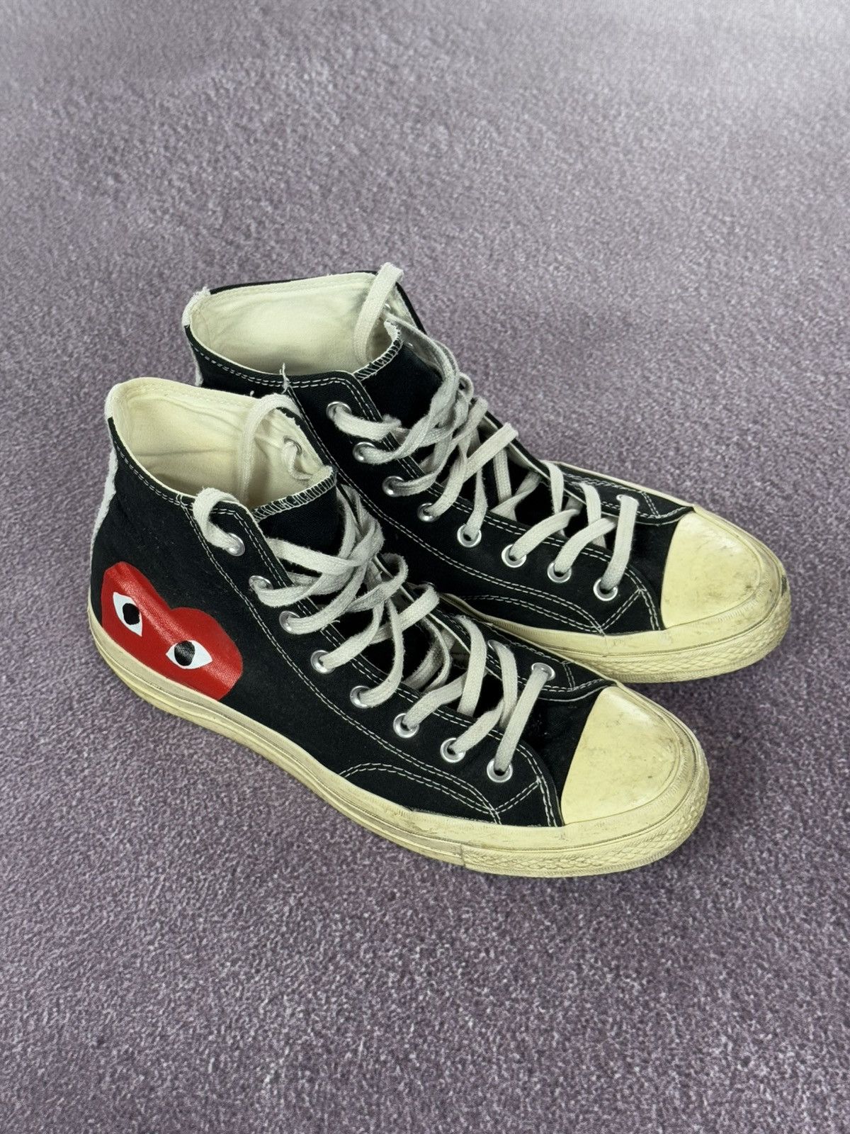 Comme des Garcons PLAY Converse x Play Comme Des Garcons High Top Sneakers Size US 9 / EU 42 - 9 Thumbnail