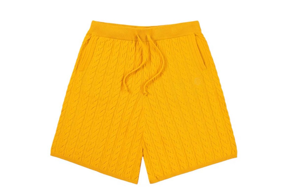 Eric Emanuel Eric Emanuel EE yellow cable knit shorts medium Size US 30 / EU 46 - 1 Thumbnail