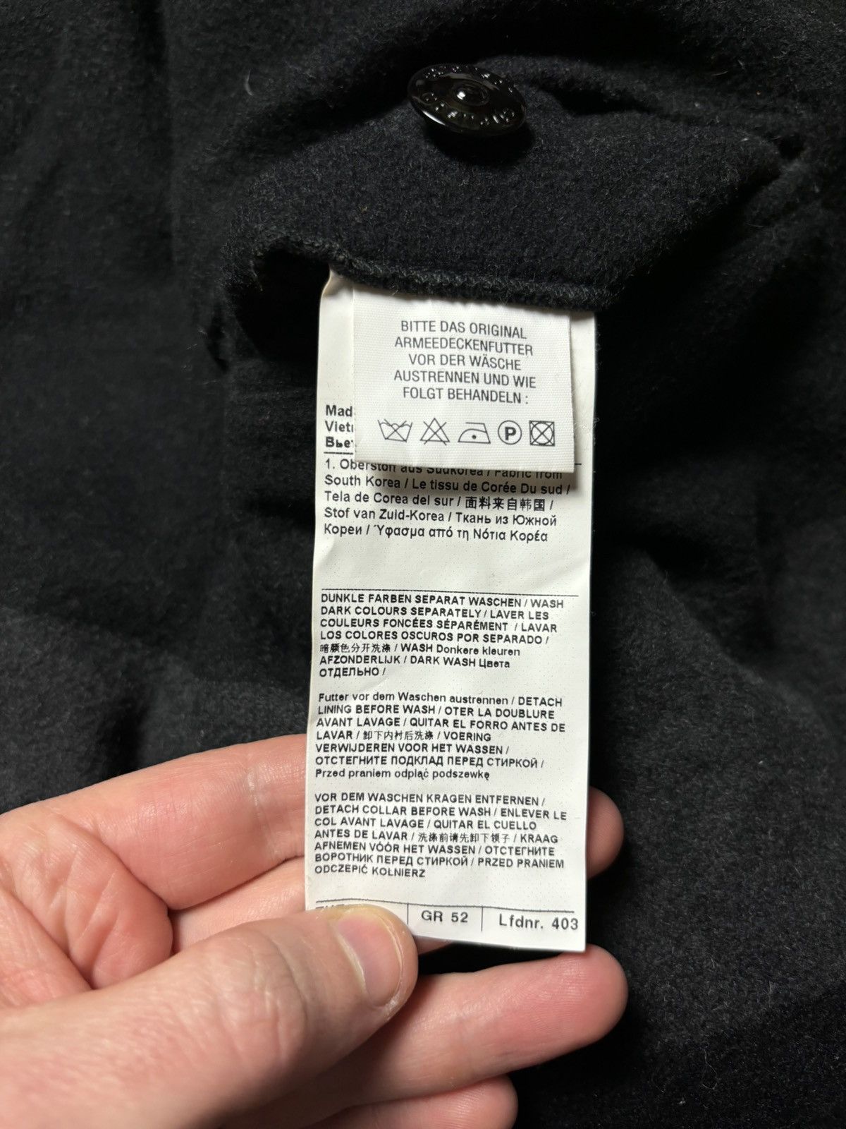 Strellson STRELLSON Mens Swiss Cross Revival-W Warm Black Jacket Size US L / EU 52-54 / 3 - 9 Thumbnail