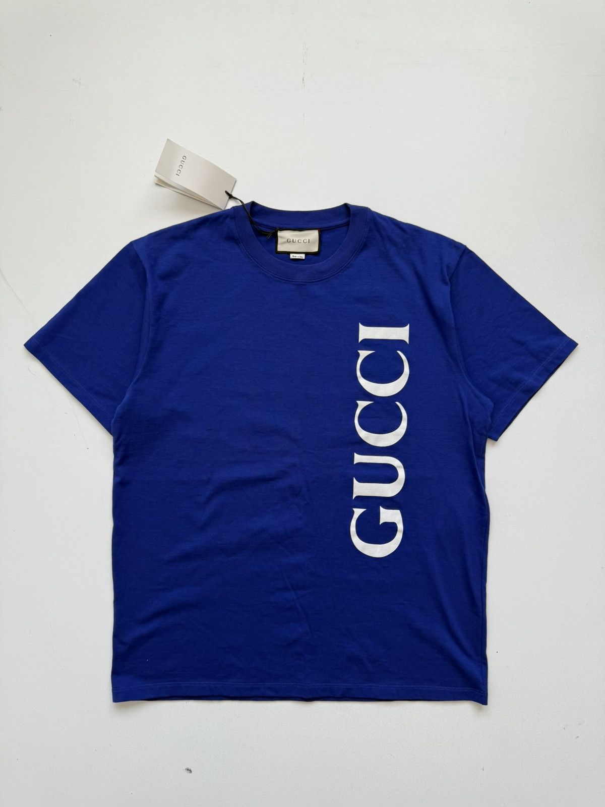 Gucci Gucci vertical logo tee Size US M / EU 48-50 / 2 - 1 Thumbnail