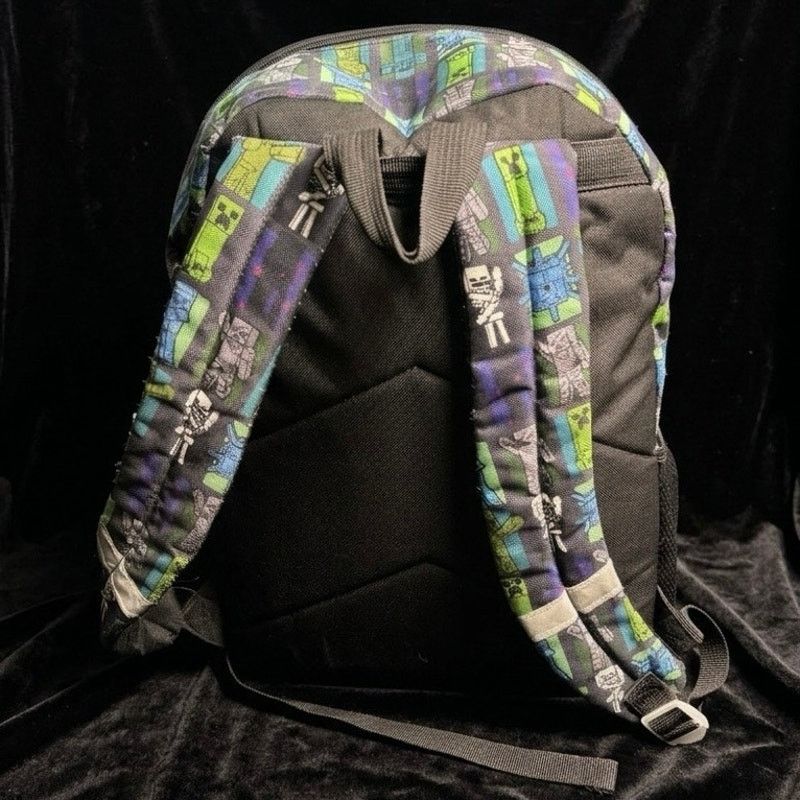 Other Green Bioworld Minecraft Creeper Backpack Size ONE SIZE - 10 Thumbnail