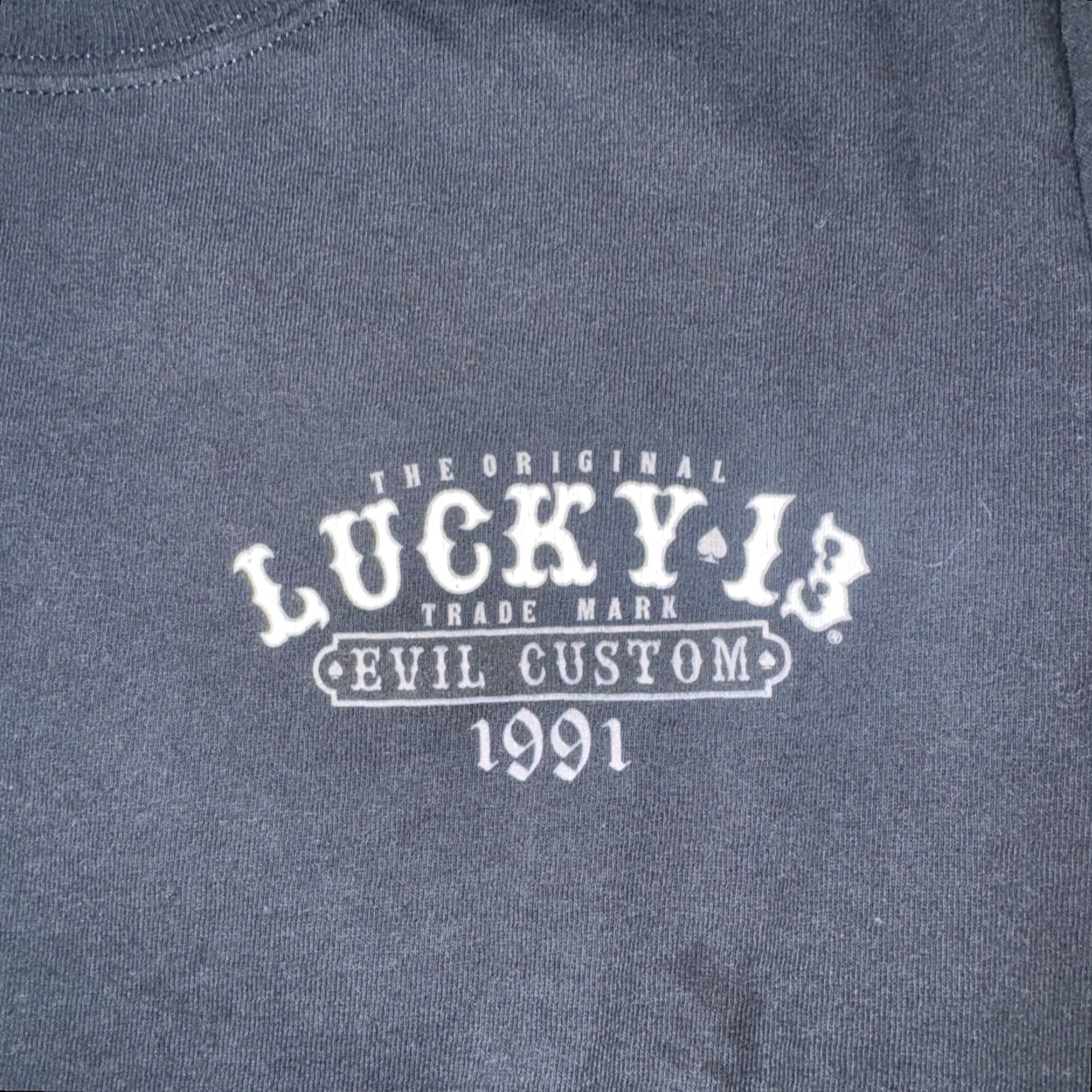 Vintage Lucky 13 T-Shirt Black S Mens Graphic Print Short Sleeve Vintage? (Note: Ensure no extra words; re-evaluate) Size US S / EU 44-46 / 1 - 4 Thumbnail