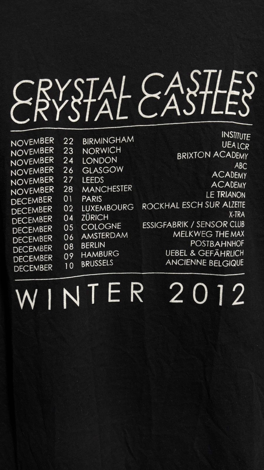 Band Tees Crystal Castles (lll) Album Tee Size US M / EU 48-50 / 2 - 5 Thumbnail