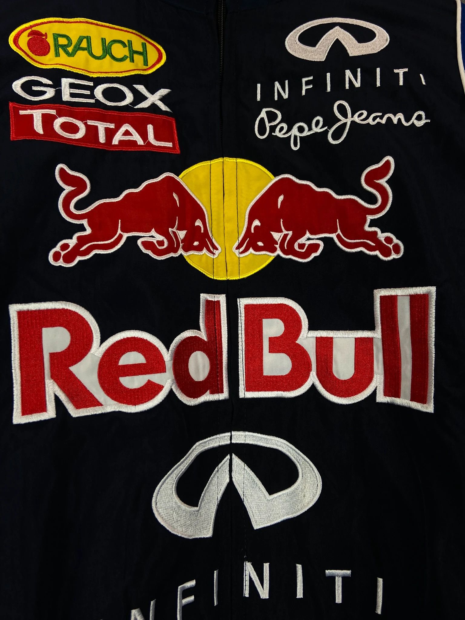 Red Bull Vintage Red Bull Navy Jacket Size L Size US L / EU 52-54 / 3 - 3 Thumbnail