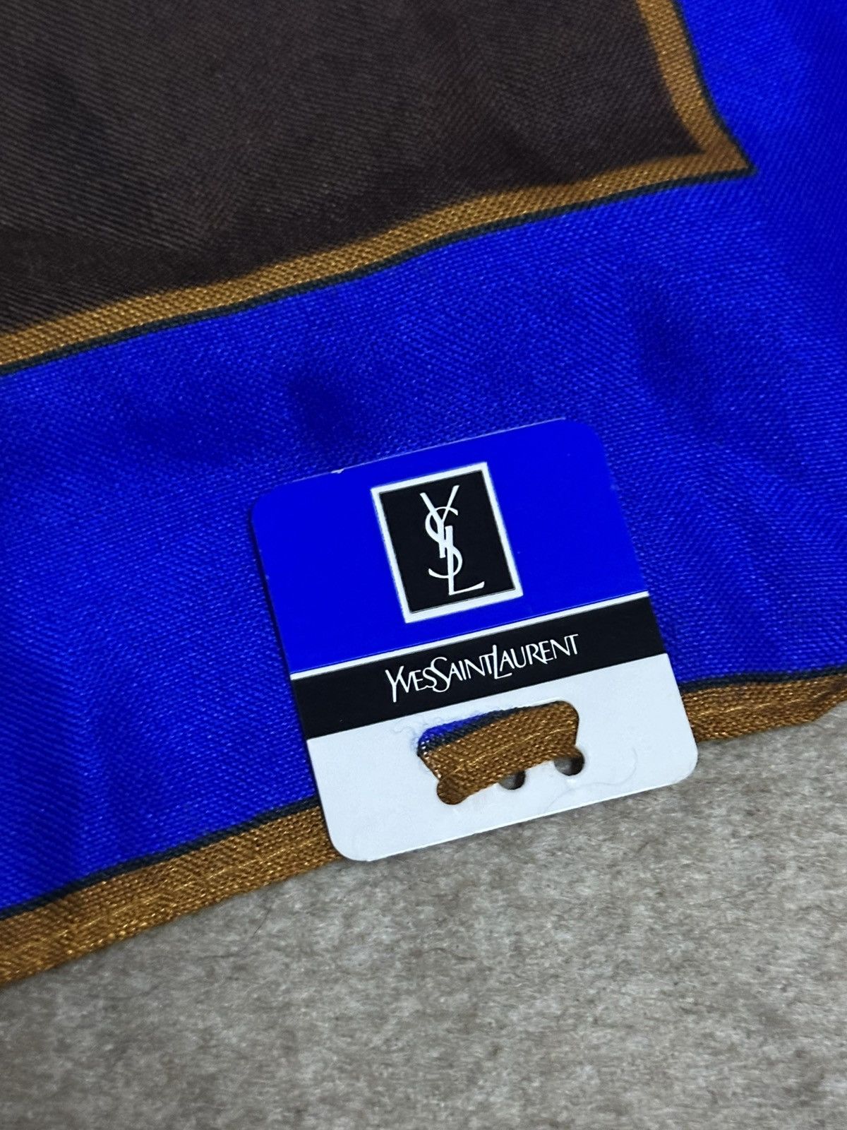 Vintage Vintage 1990 Yves Saint Lauren Foulards Silk Scarves Size ONE SIZE - 8 Thumbnail