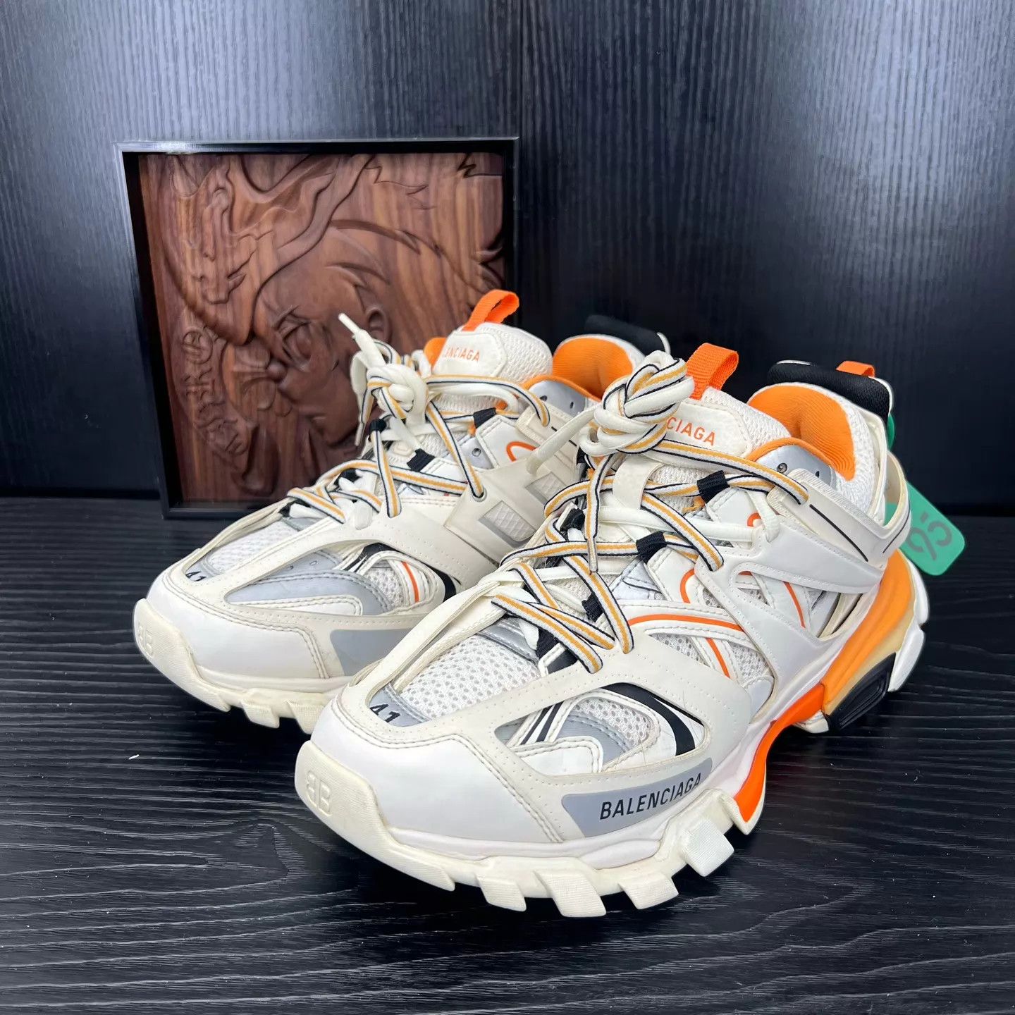 Balenciaga Balenciaga Track White Orange 41 New Size US 8 / EU 41 - 1 Thumbnail