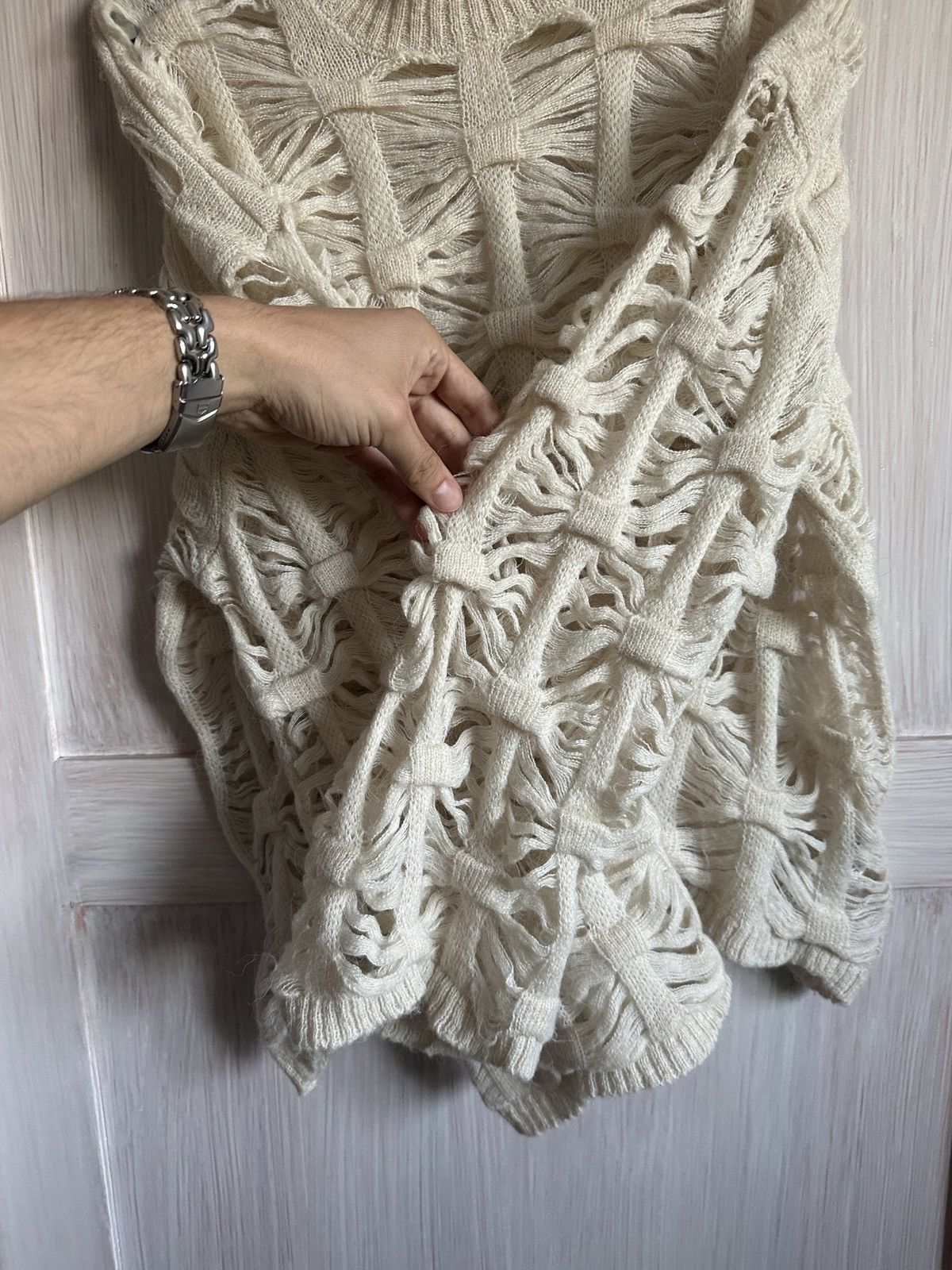Ground Y × Yohji Yamamoto Ground Y Yohji Yamamoto knit sweater destroyed Size US M / EU 48-50 / 2 - 7 Thumbnail
