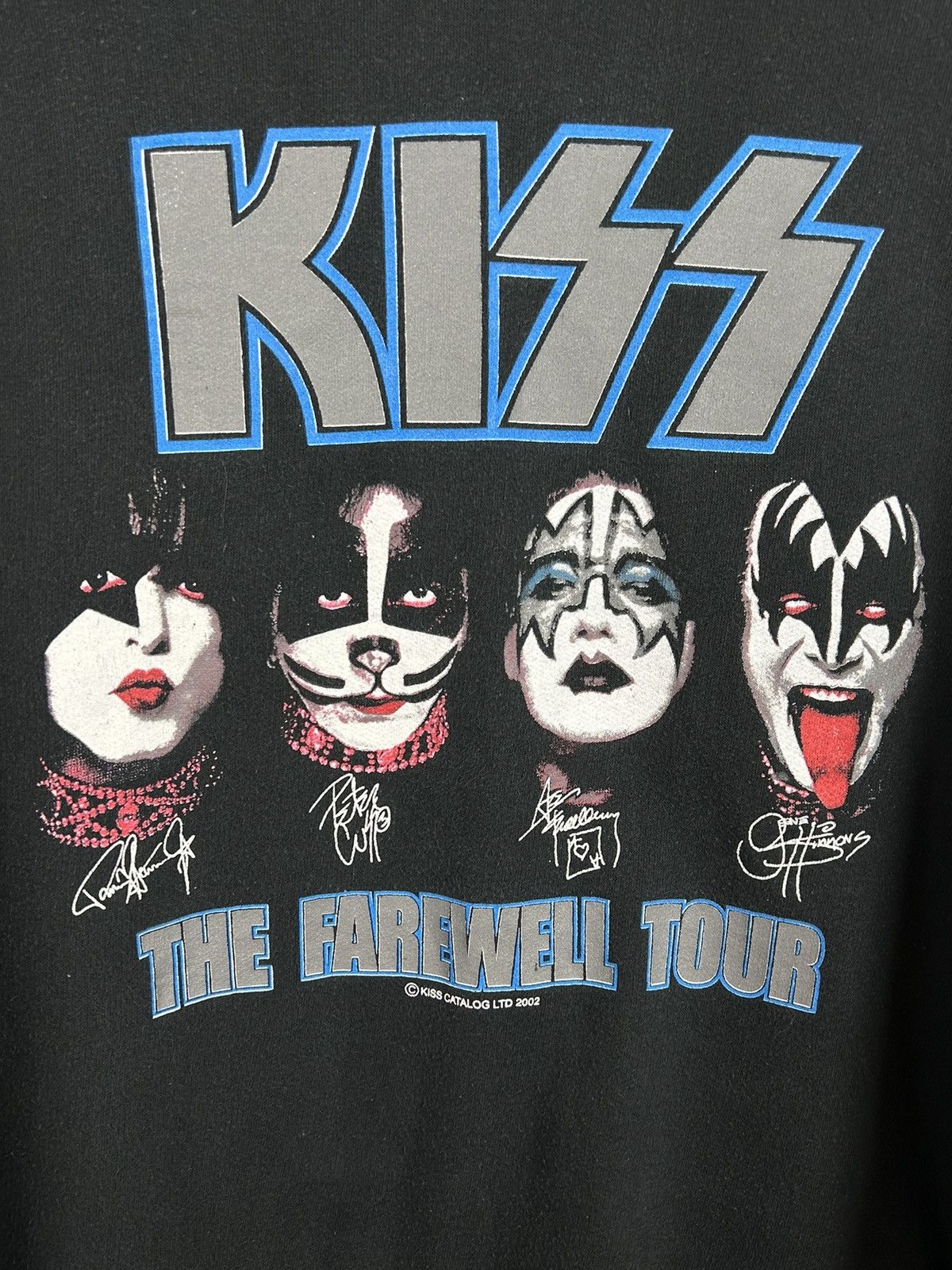 Band Tees 00s Vintage Kiss 2002 The Farawell Tour Faded Hoodie Size XS / US 0-2 / IT 36-38 - 2 Thumbnail