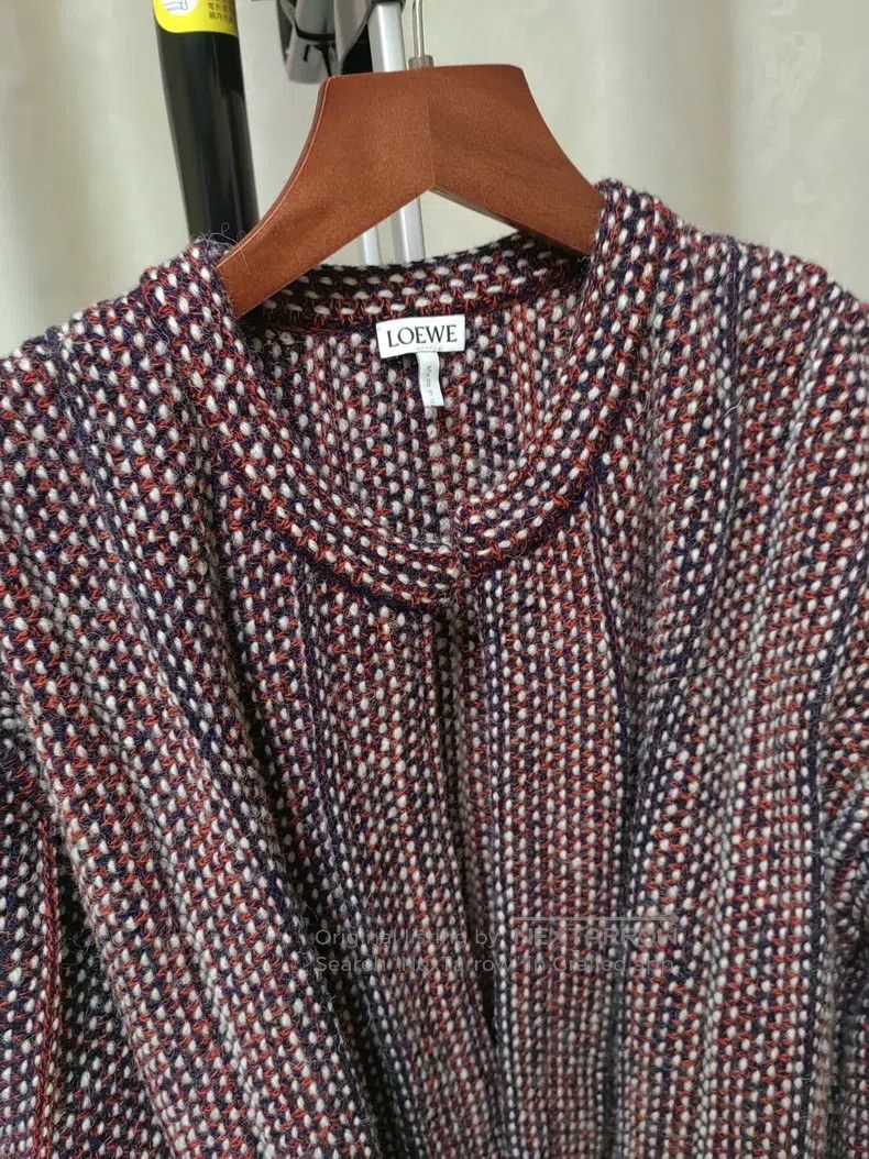 Loewe Loewe Wool Knit Cardigan, Red, White, and Blue Color Blend Size XS / US 0-2 / IT 36-38 - 2 Thumbnail