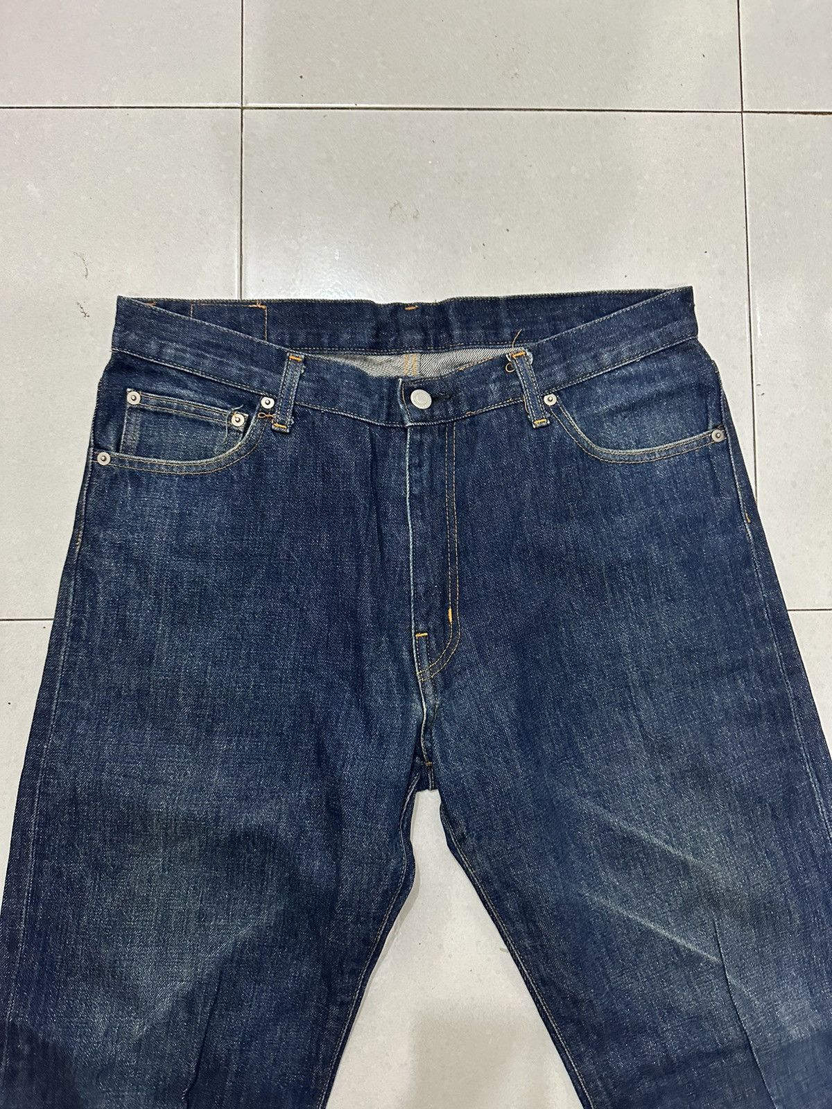 Electric Cottage VTG EC Good Enough Selvedge Distress Denim Size US 36 / EU 52 - 6 Thumbnail