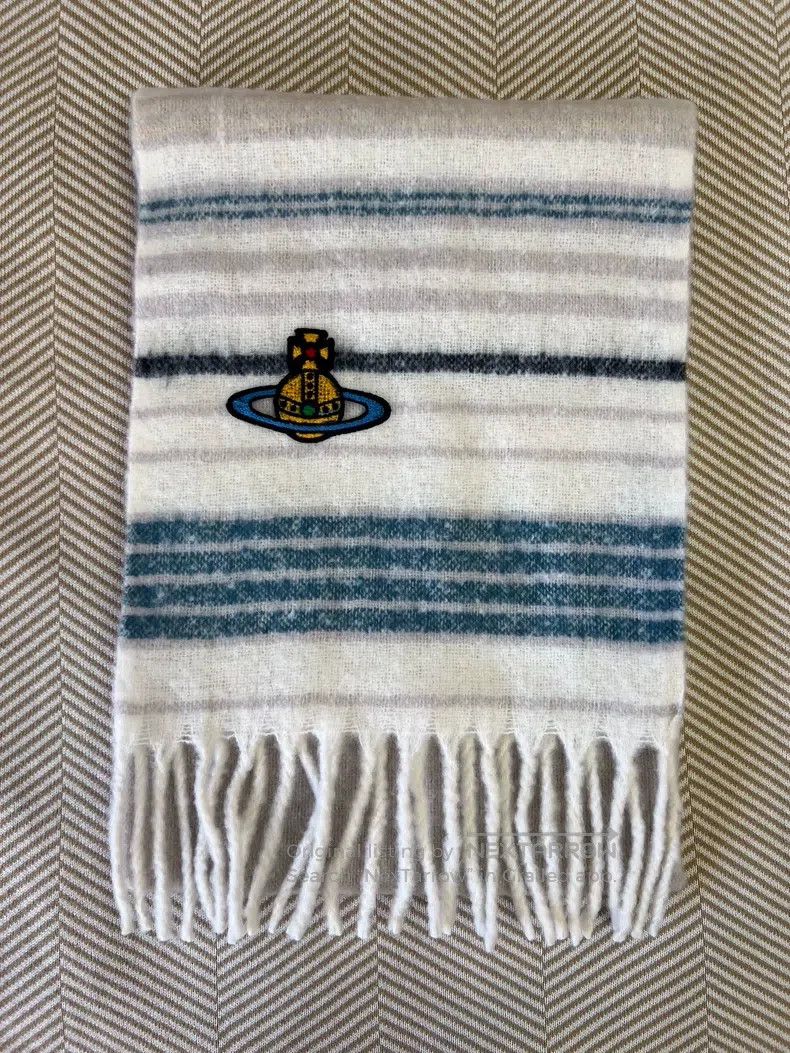 Vivienne Westwood Vivienne Westwood Women's Wool Saturn Scarf Size ONE SIZE - 3 Thumbnail
