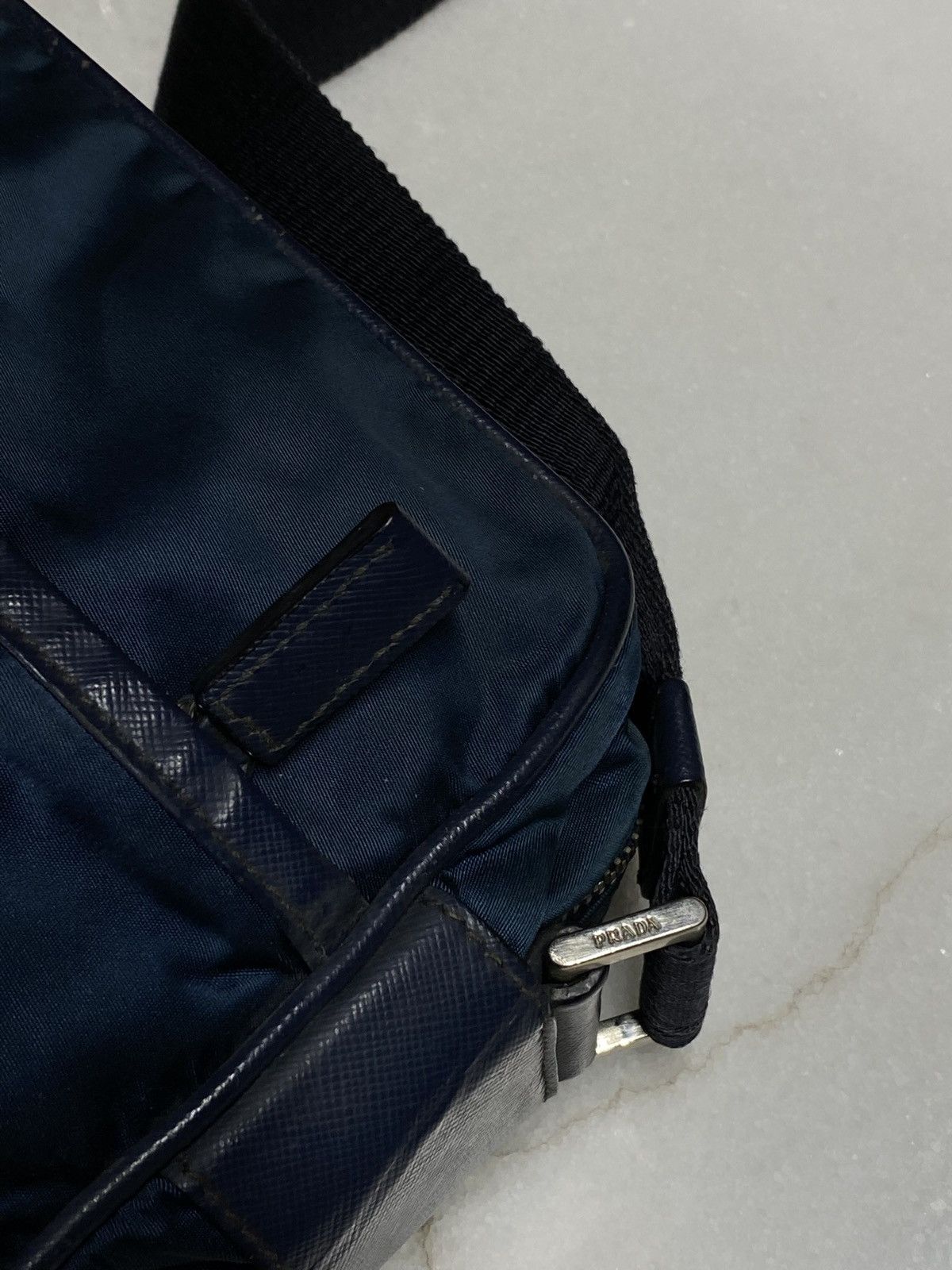 Prada Prada Nylon Navy Messenger Crossbody Bag Size ONE SIZE - 11 Thumbnail
