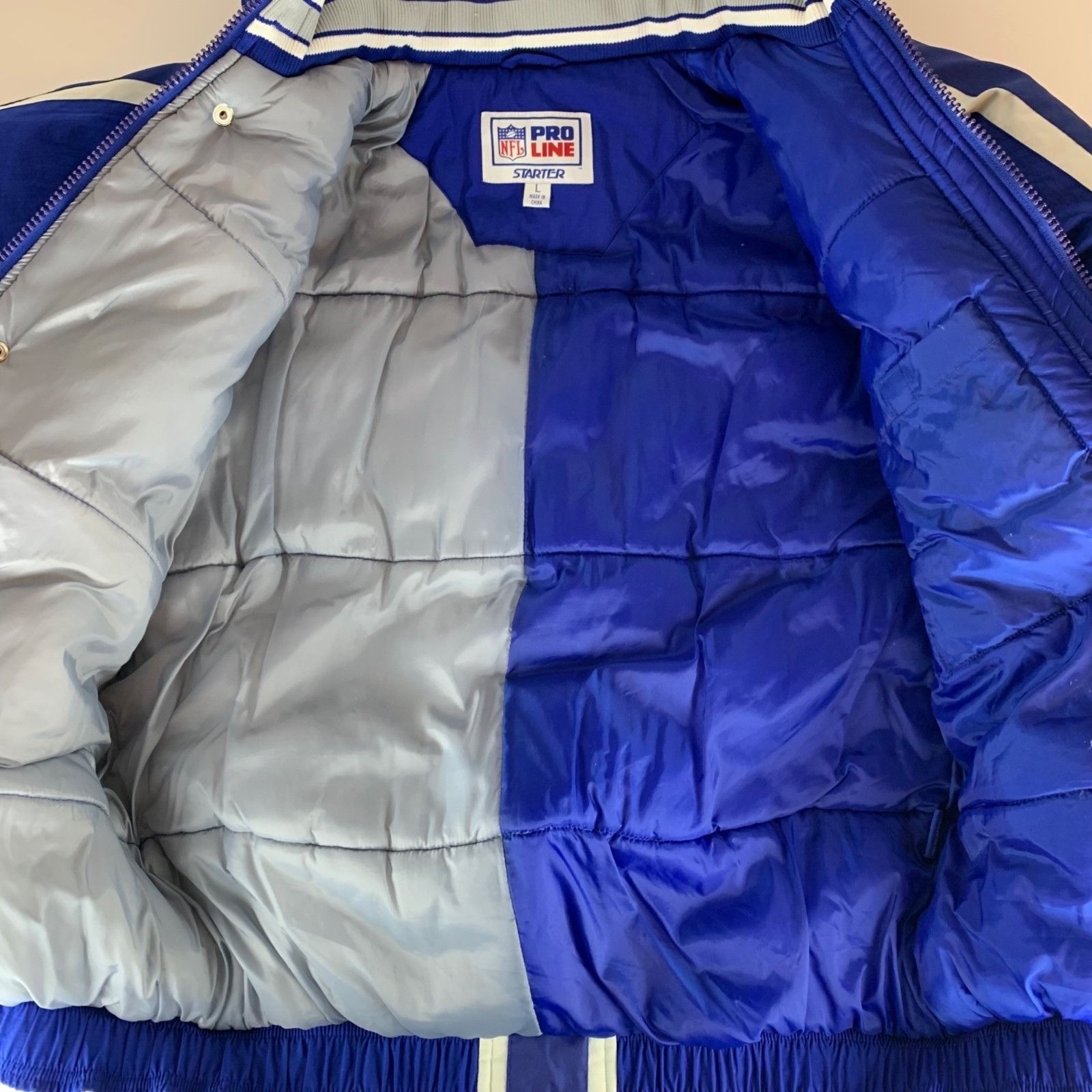 Starter Indianapolis Colts NFL Vintage Blue Starter Hooded Jacket Size US L / EU 52-54 / 3 - 7 Thumbnail