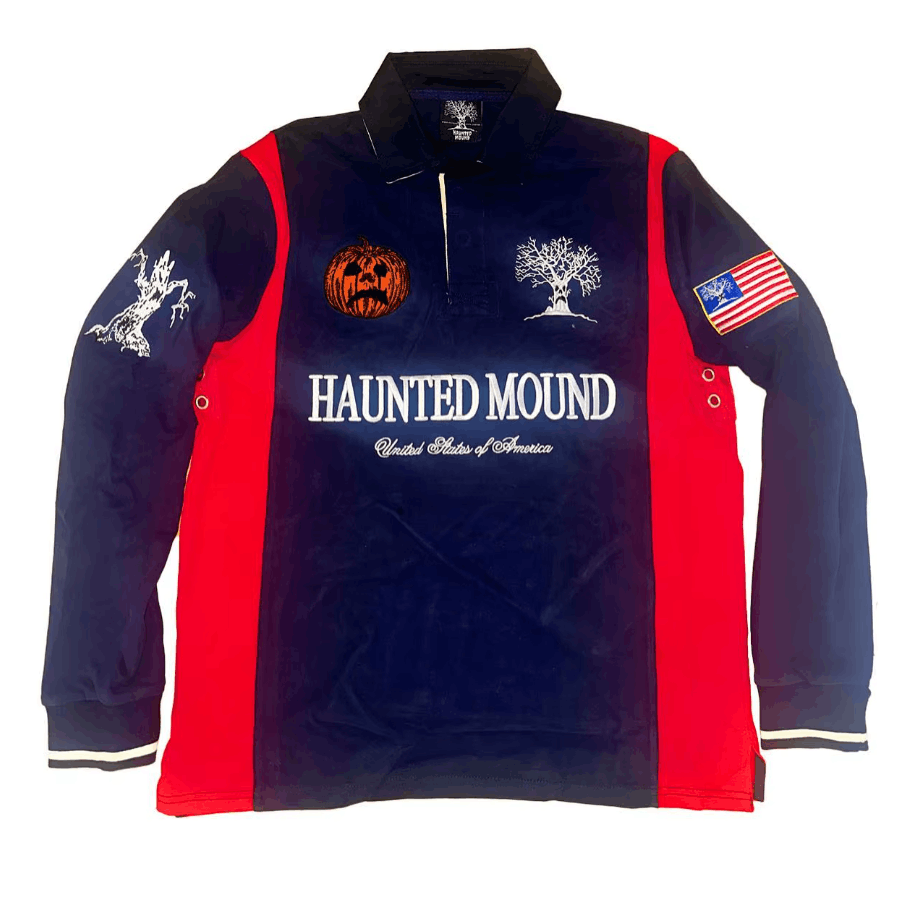 Other Haunted Mound Long Sleeve Polo Size US L / EU 52-54 / 3 - 1 Thumbnail