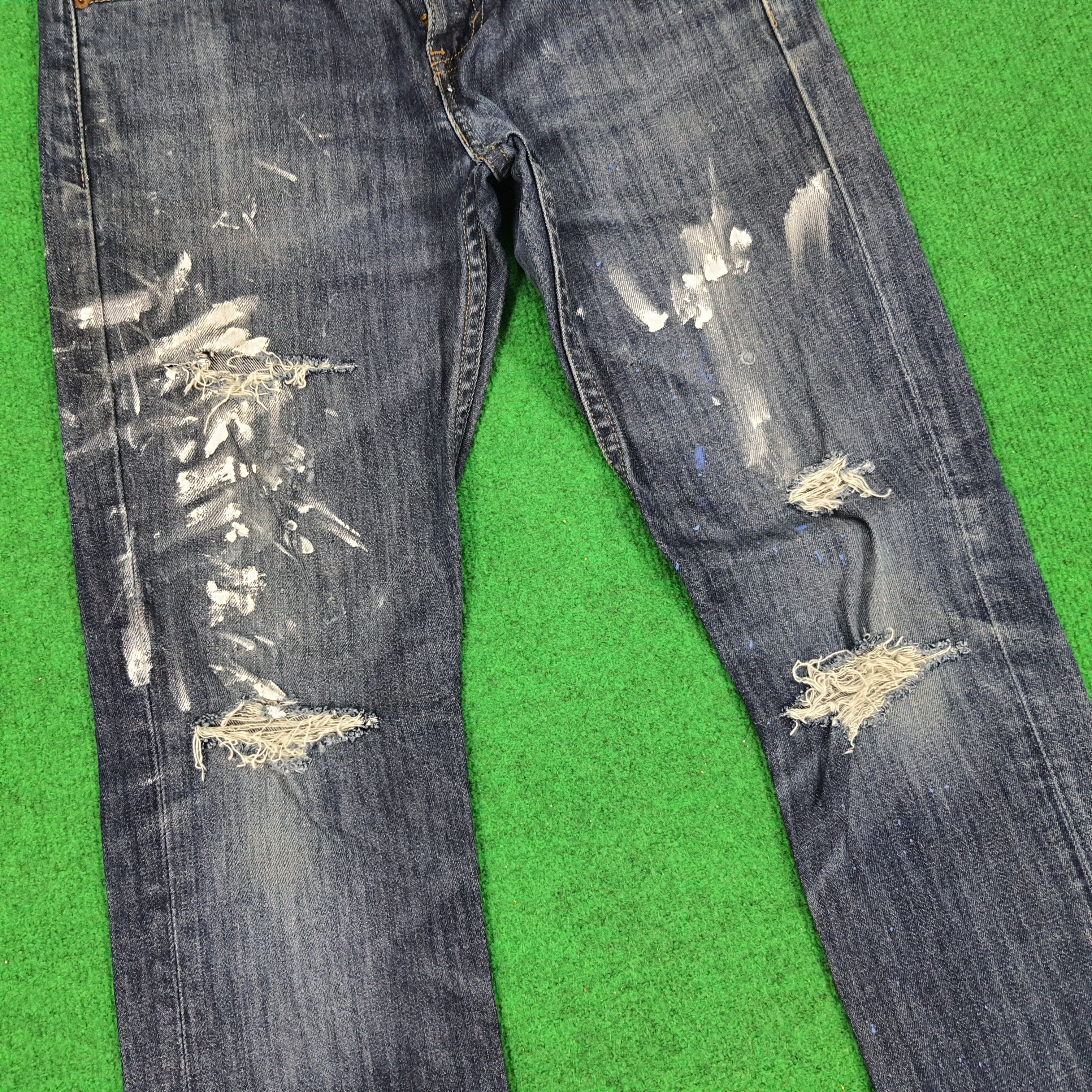 Levi's × Vintage Vintage Levi's 510 Distressed Art American Brand Jean Size US 29 - 3 Thumbnail