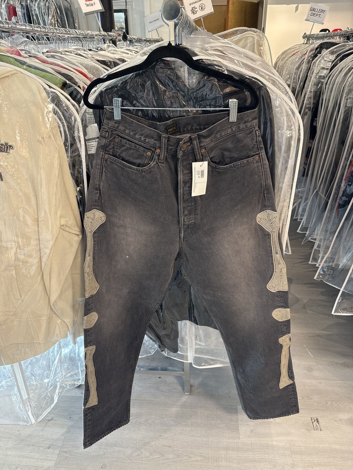 Kapital Bones Denim Jeans Black