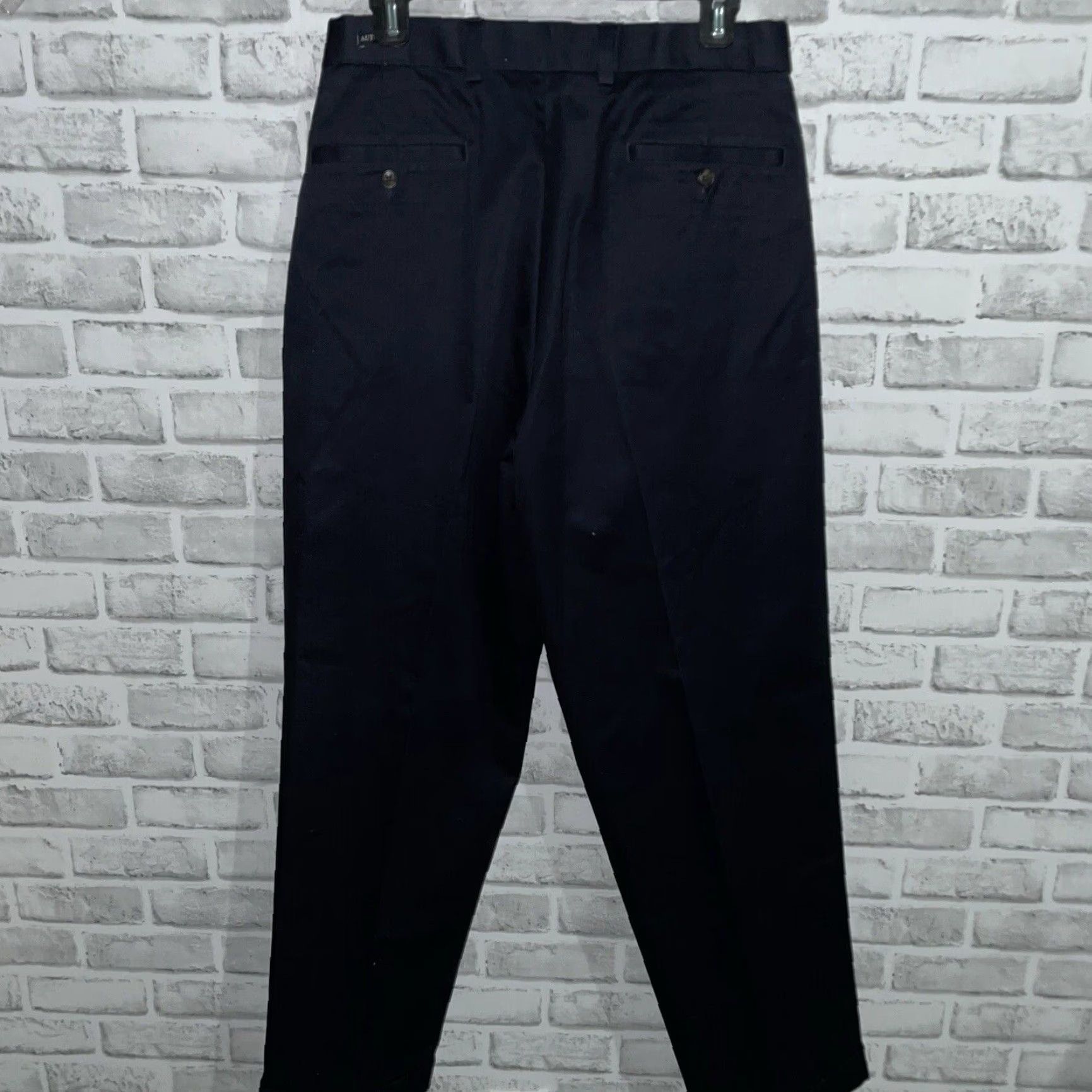 Joseph Joseph & Feiss Dress Pants Men 32x30 Dark Blue Pleated Cuffed Mens Size US 32 / EU 48 - 5 Thumbnail