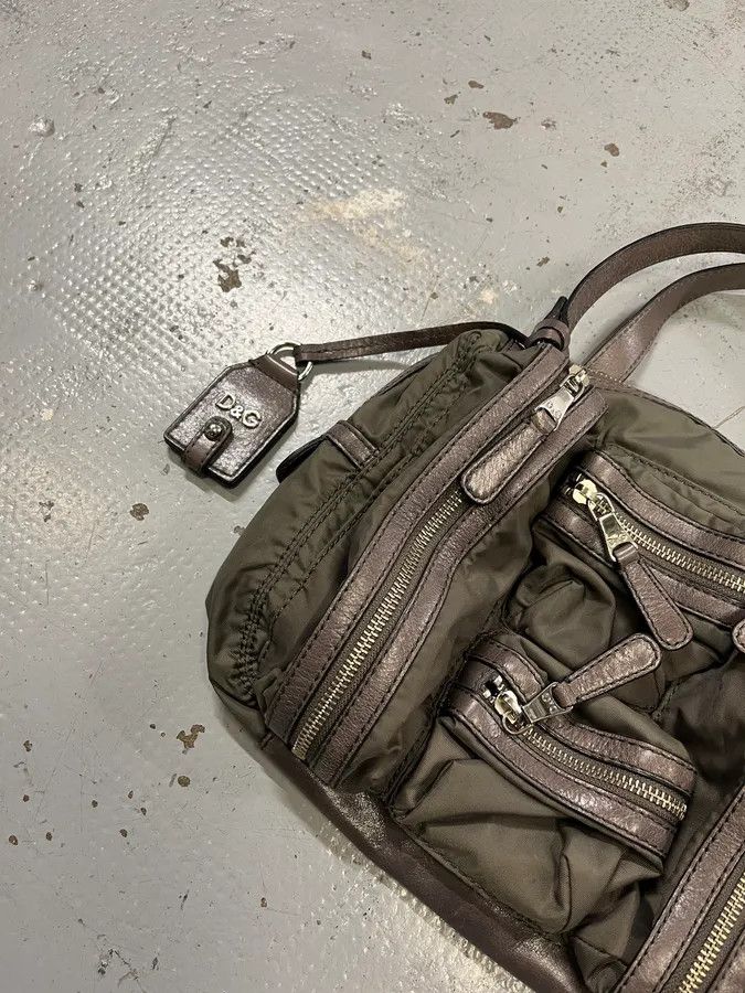 Dolce & Gabbana 2000s Dolce & Gabbana Khaki Green Multi Zip Mila Handle Bag Size ONE SIZE - 3 Thumbnail