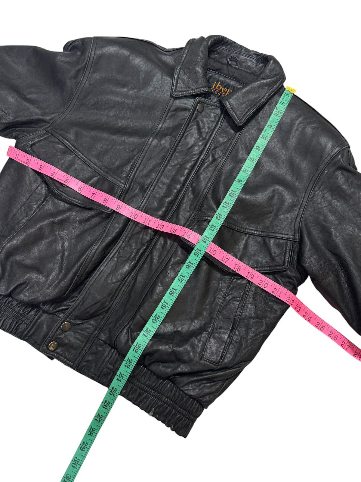 VINTAGE IBEPE JINDO DISTRESSED LEATHER JACKET