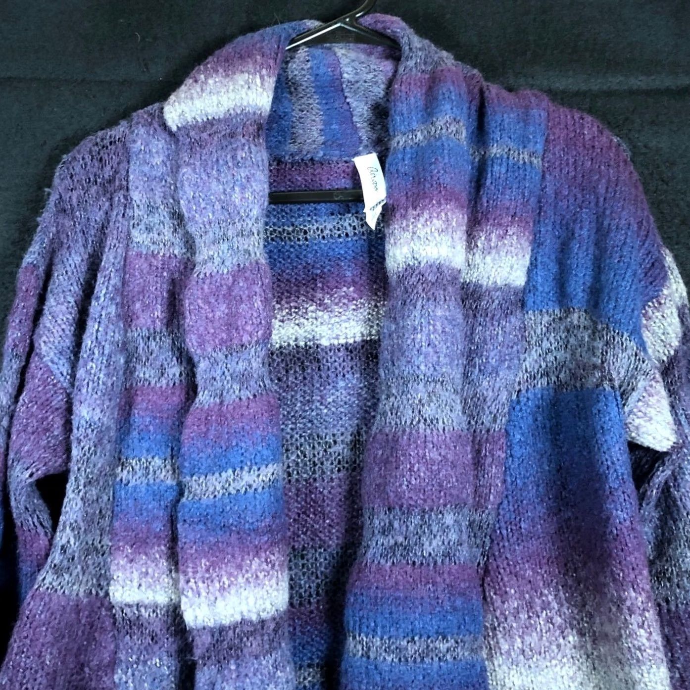 Aeropostale AeroPostale Womens Cardigan Multicolored Open Front Wool Blend Medium Sweater Adjustable Casual Workwear Womens Size M / US 6-8 / IT 42-44 - 2 Thumbnail