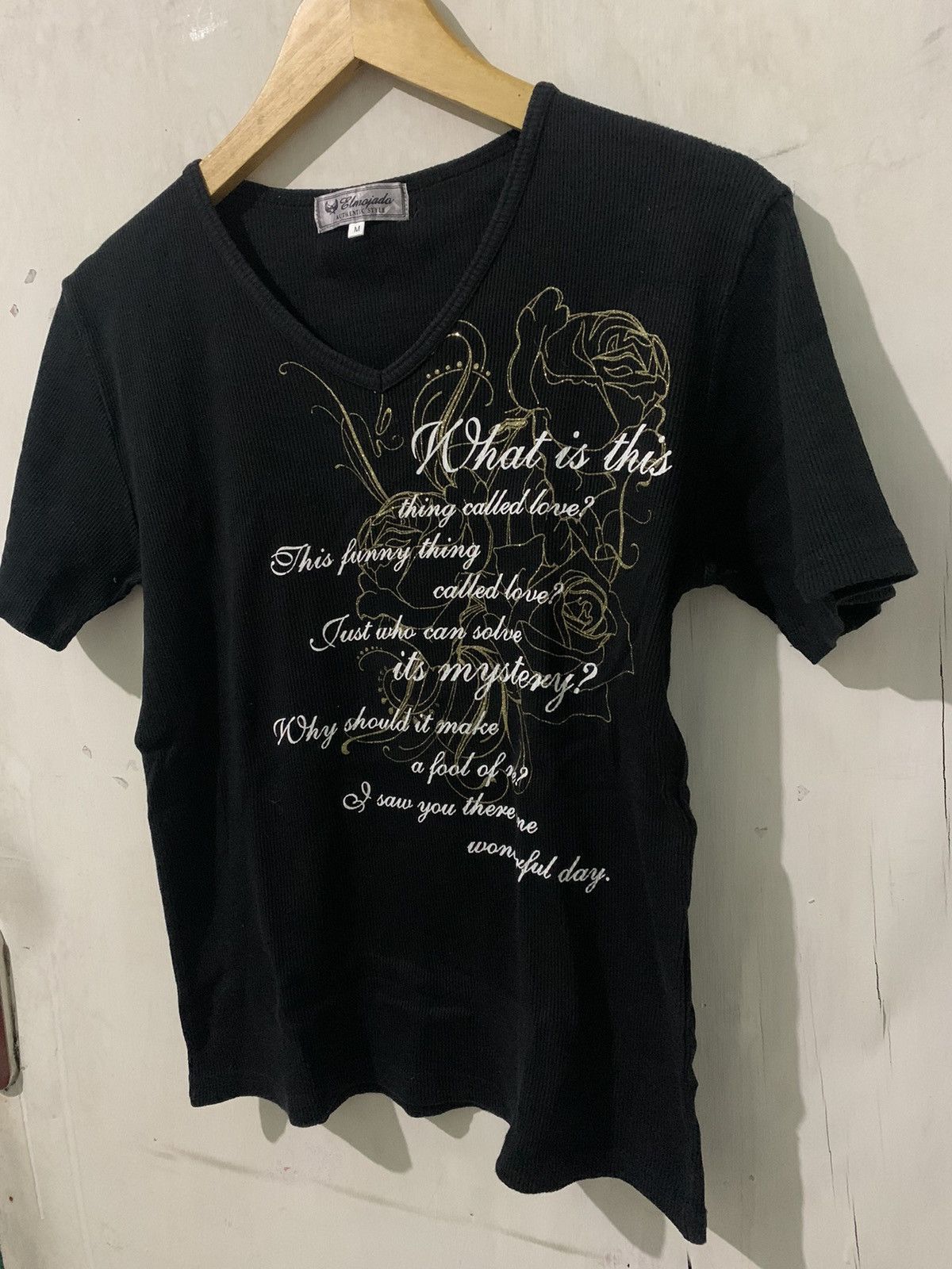 14th Addiction × If Six Was Nine × Yasuyuki Ishii 2000s ELMOJADA - Tshirt Poem Gothic vikeistyel Size US M / EU 48-50 / 2 - 3 Thumbnail