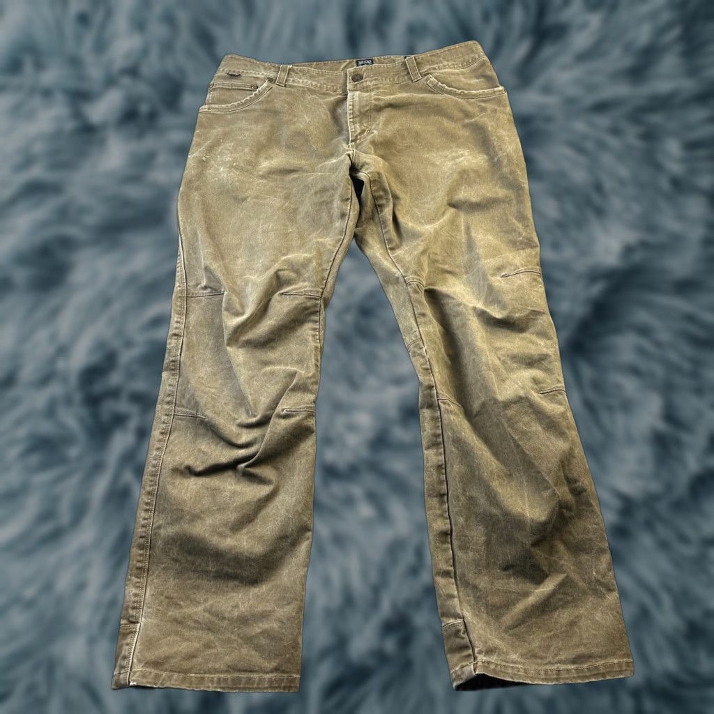 Vintage Kuhl Pants Mens 38x32 Beige Tan Straight Rydr Outdoors Hiking Chino 5-Pocket Regular Size US 38 / EU 54 - 1 Thumbnail