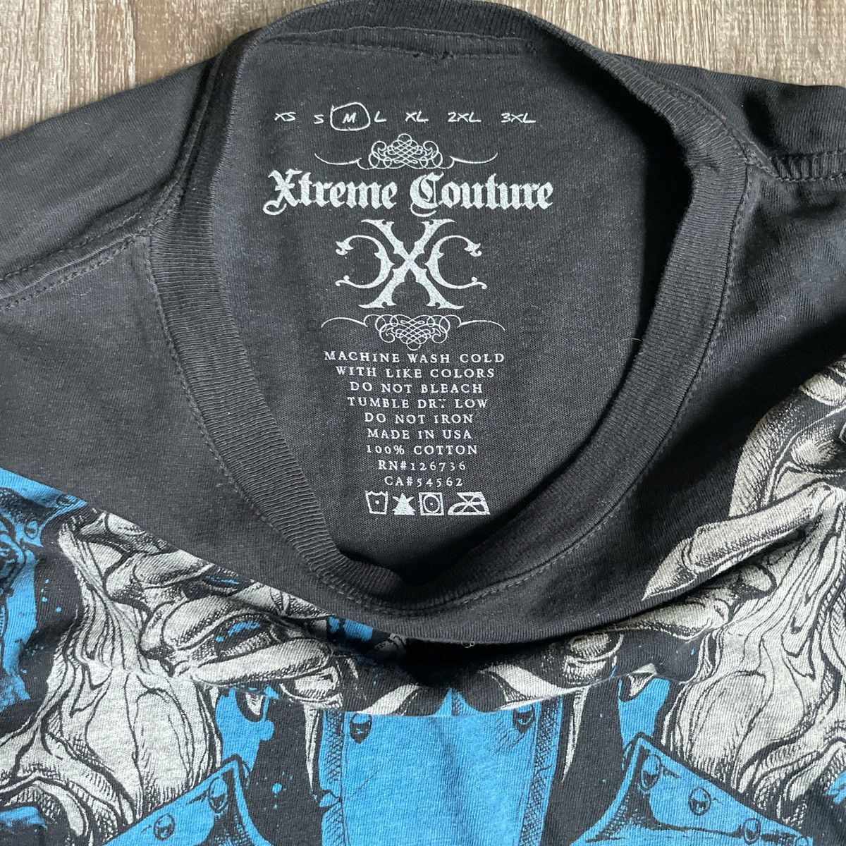 Affliction × JNCO × Tapout Black Affliction Xtreme Couture streetwear shirt Size US M / EU 48-50 / 2 - 4 Thumbnail