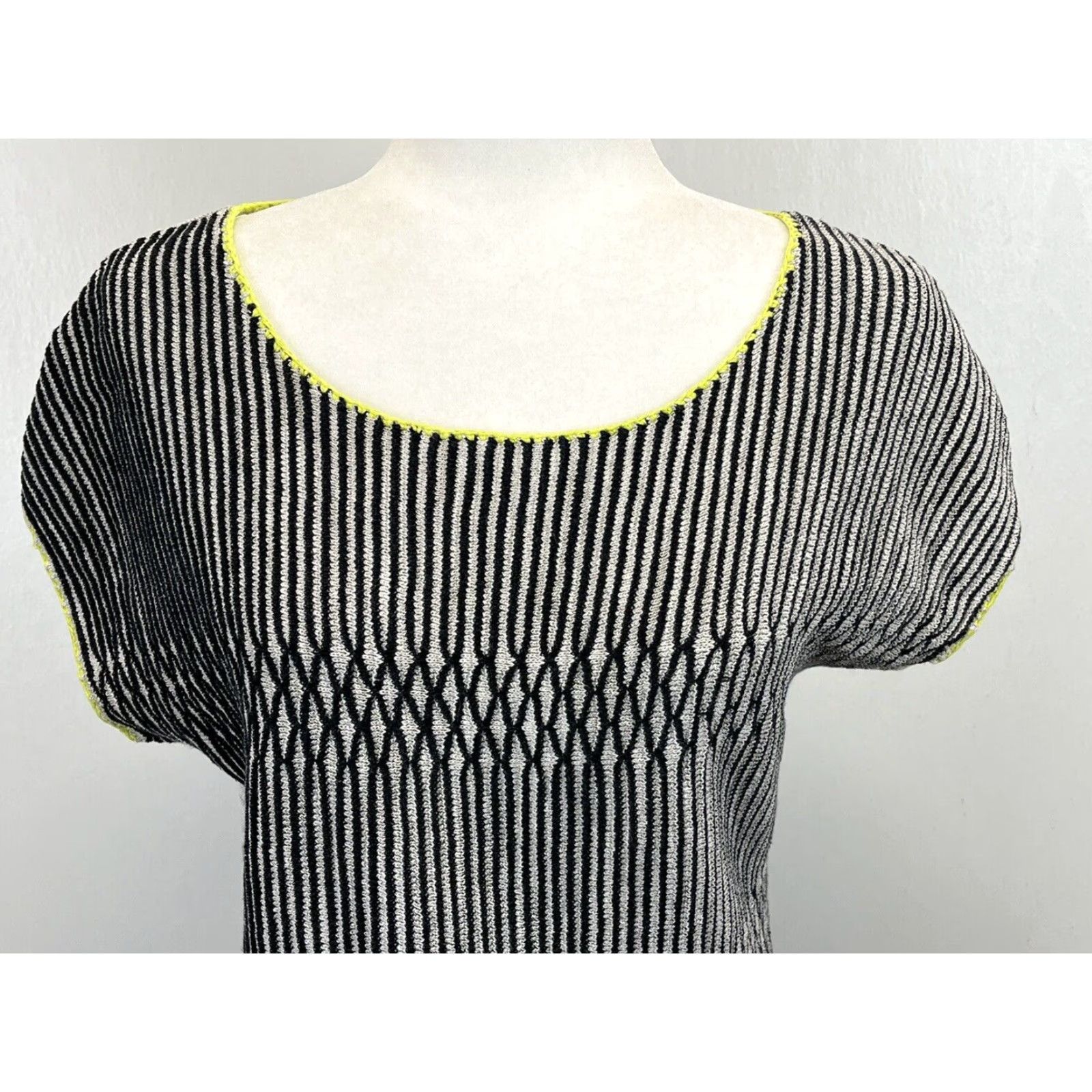 Coldwater Creek Coldwater Creek Sweater Mens Small Extra Large XL Geometric Grey Black Size S / US 4 / IT 40 - 4 Thumbnail