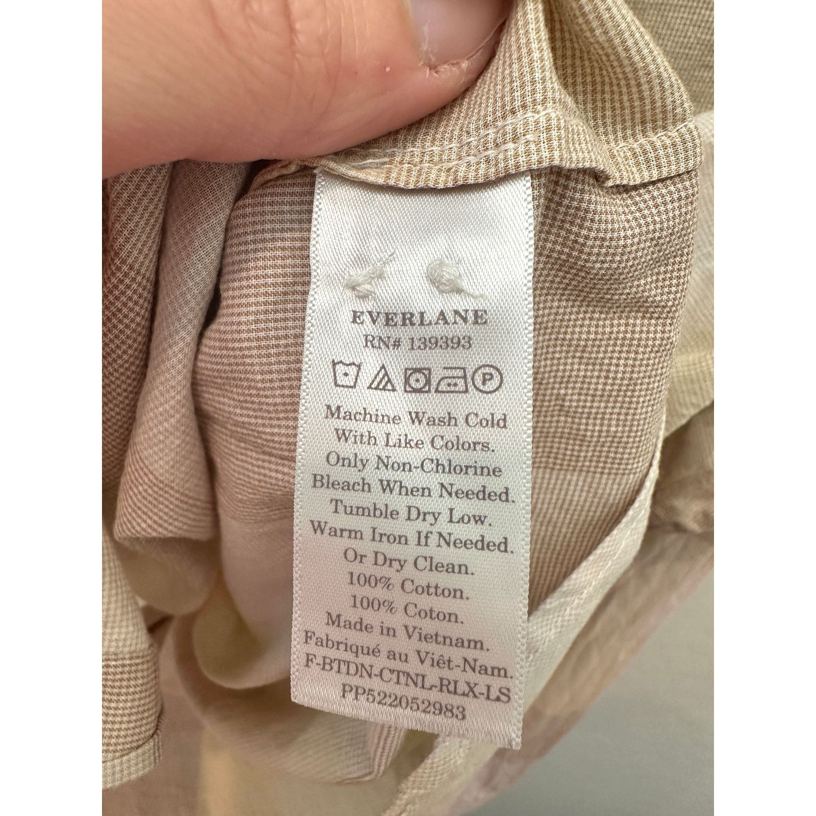 Everlane EVERLANE | The Relaxed Air Muted Checkered Cotton Shirt Size XS / US 0-2 / IT 36-38 - 6 Thumbnail
