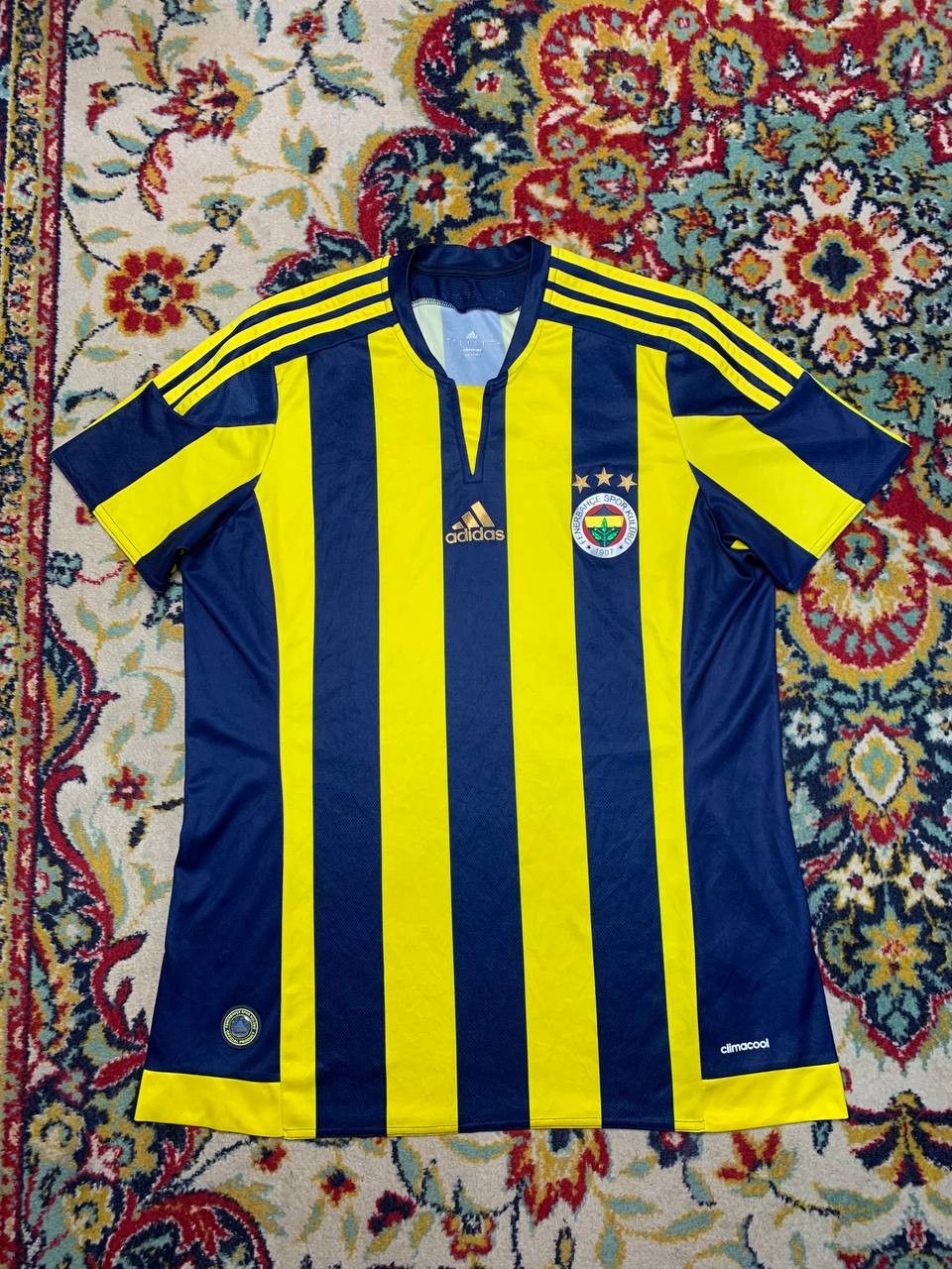 Adidas FENERBAHCE 2015 2016 HOME FOOTBALL SHIRT SOCCER JERSEY Size US L / EU 52-54 / 3 - 1 Thumbnail