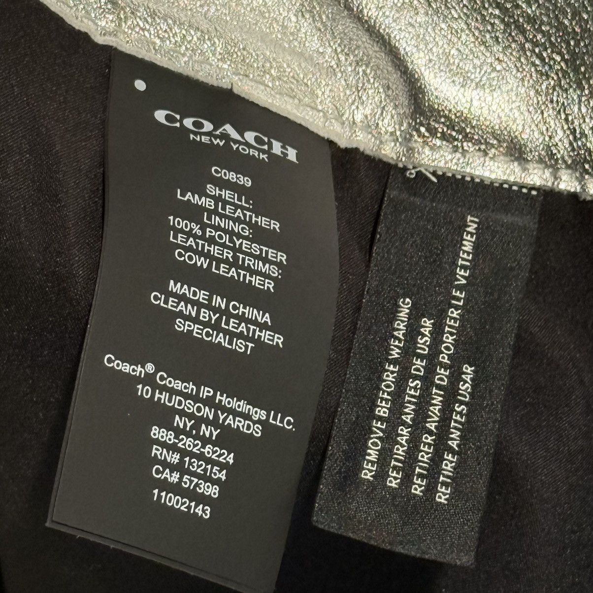 Coach Coach metallic silver leather shorts Size US 32 / EU 48 - 6 Thumbnail