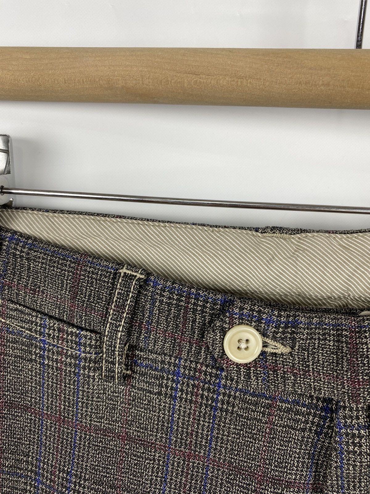 Boggi Boggi Milano Plaid Chino Pants Cotton Viscose size 46 Size US 30 / EU 46 - 3 Thumbnail
