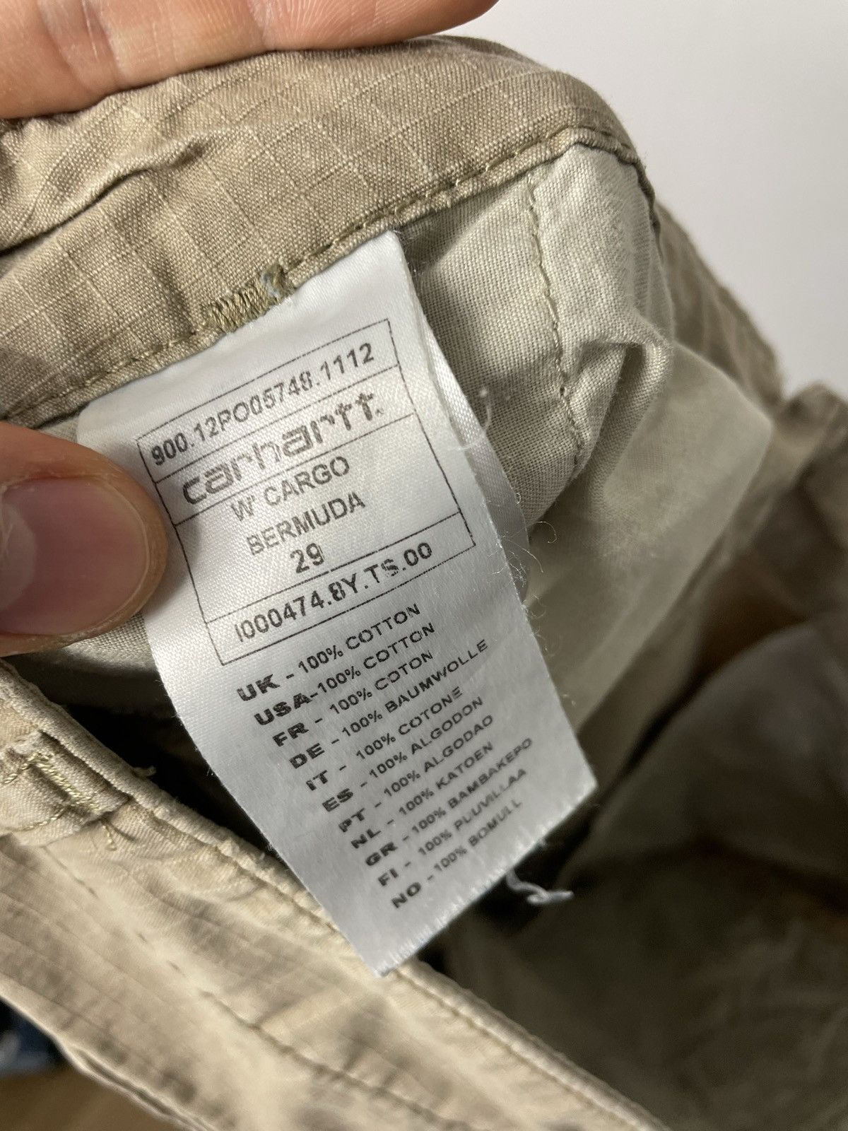 Carhartt Rare Vintage Carhartt Aviation Bermuda Beige Cargo Shorts Size US 29 - 5 Thumbnail