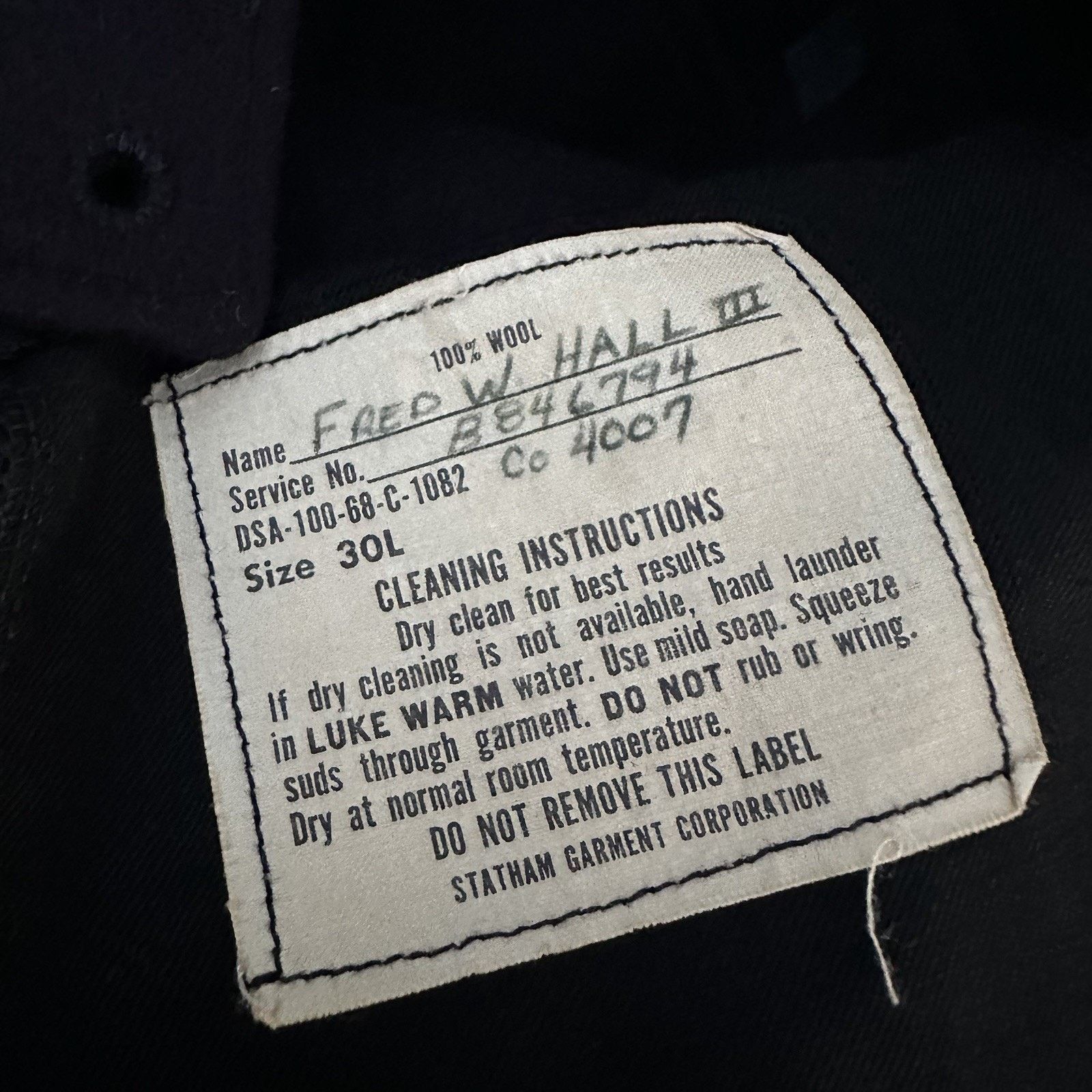 Vintage Vintage 60s U.S. Navy Blue Wool Sailor Pants 30L Military Size US 28 / EU 44 - 7 Thumbnail