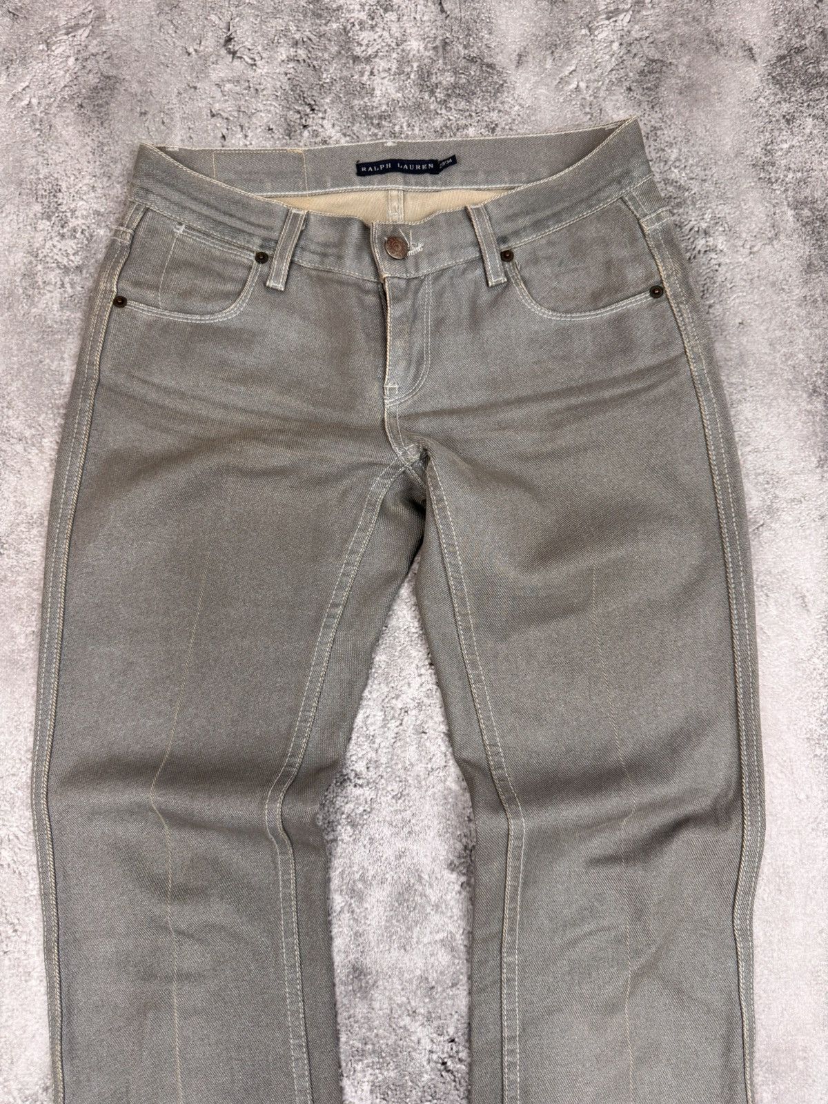 Ralph Lauren Ralph Lauren Women Flared Pants Grey Size 27/34 Size 27" / US 4 / IT 40 - 4 Thumbnail