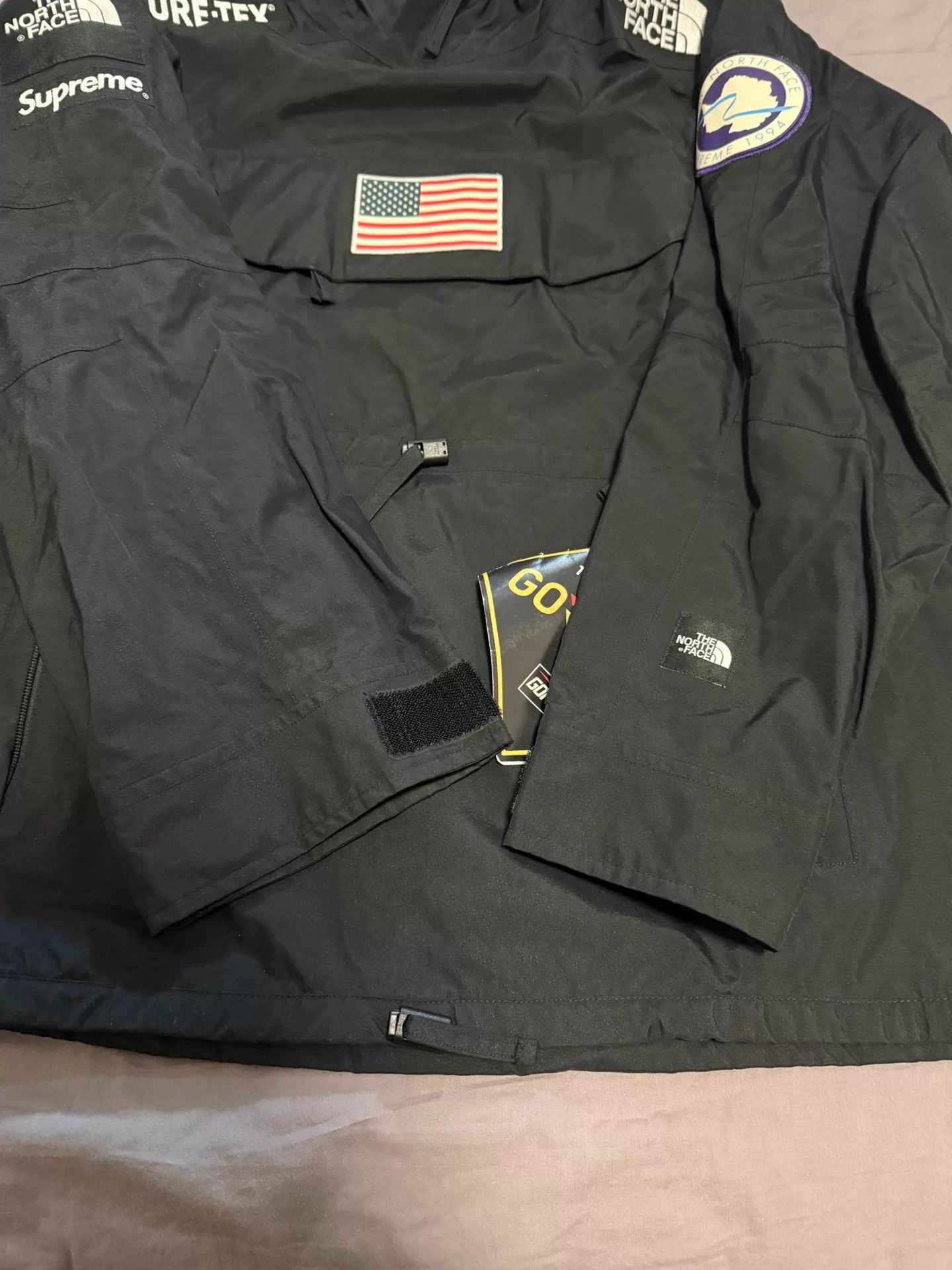 Supreme Supreme TNF Antarctic Flag Jacket Black XL Size US XL / EU 56 / 4 - 4 Thumbnail