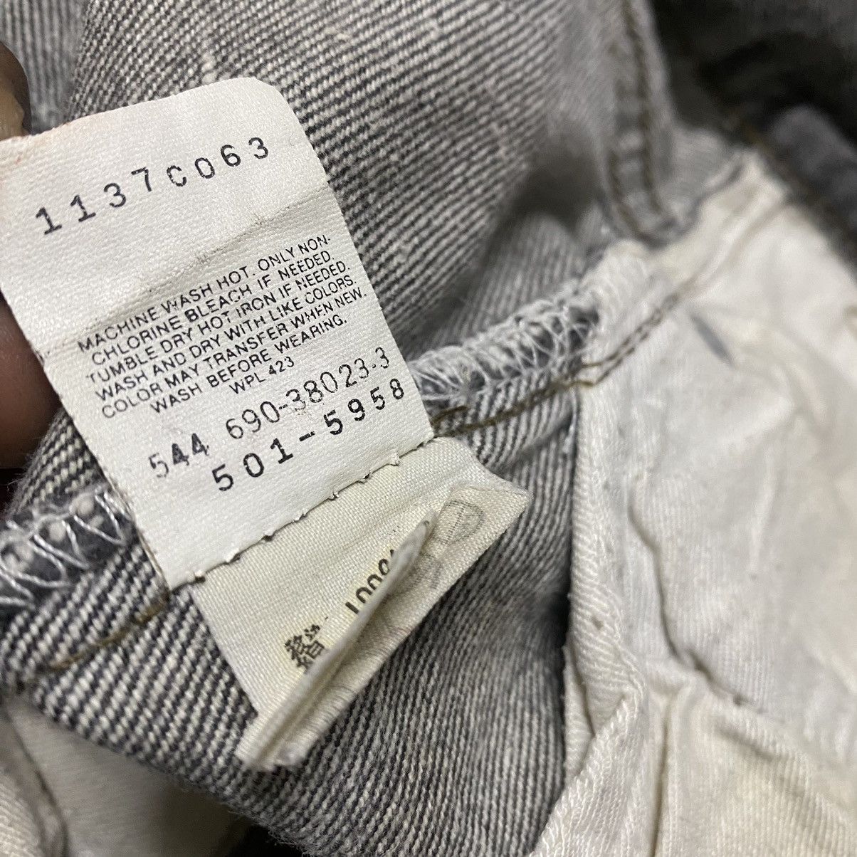 Levi's Vintage 80s Levis 501 Faded Black Jeans Size US 30 / EU 46 - 21 Thumbnail