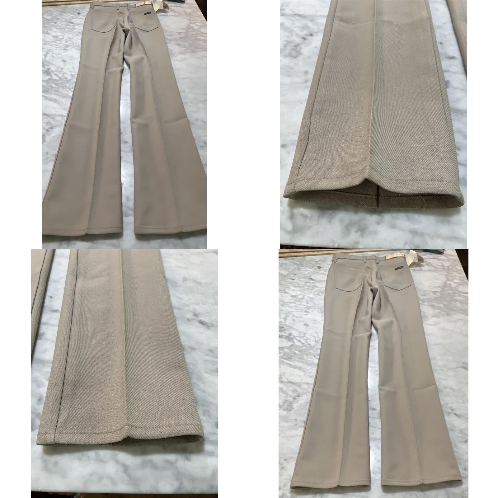 Vintage VINTAGE Cowden Western Pants Men’s 31x34L Tan 666 USA NWT Stretch Polyester Mod GoGo Size US 31 - 8 Thumbnail