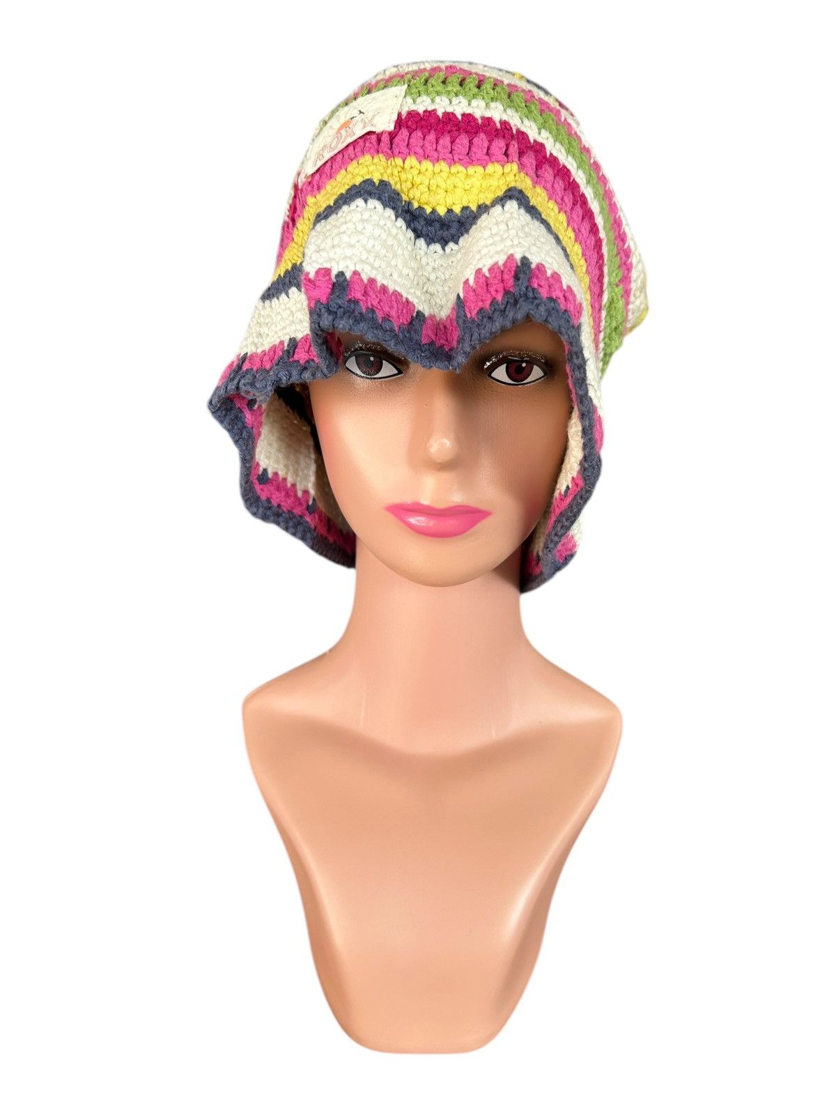 Japanese Brand × Kapital × Vintage Crochet Knitted Handmade Bucket Hats Size ONE SIZE - 3 Thumbnail