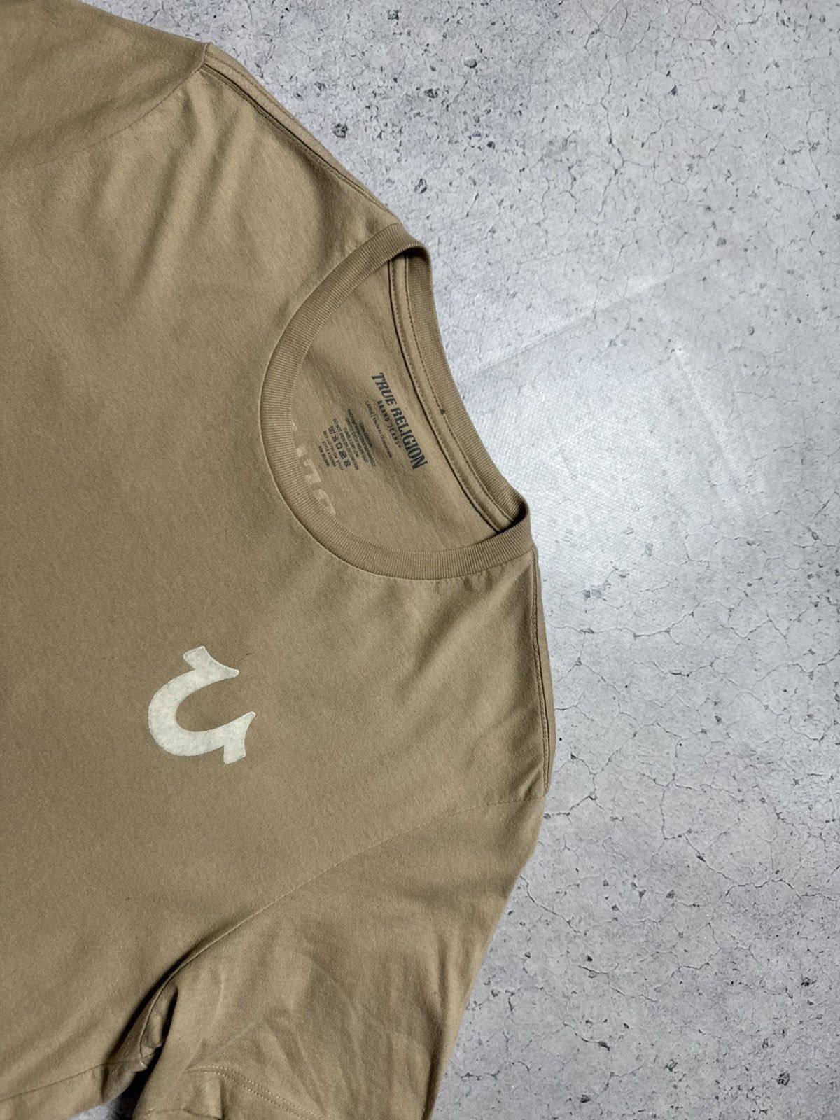 True Religion True Religion Buddha Big Logo T-Shirt Beige Size US L / EU 52-54 / 3 - 5 Thumbnail