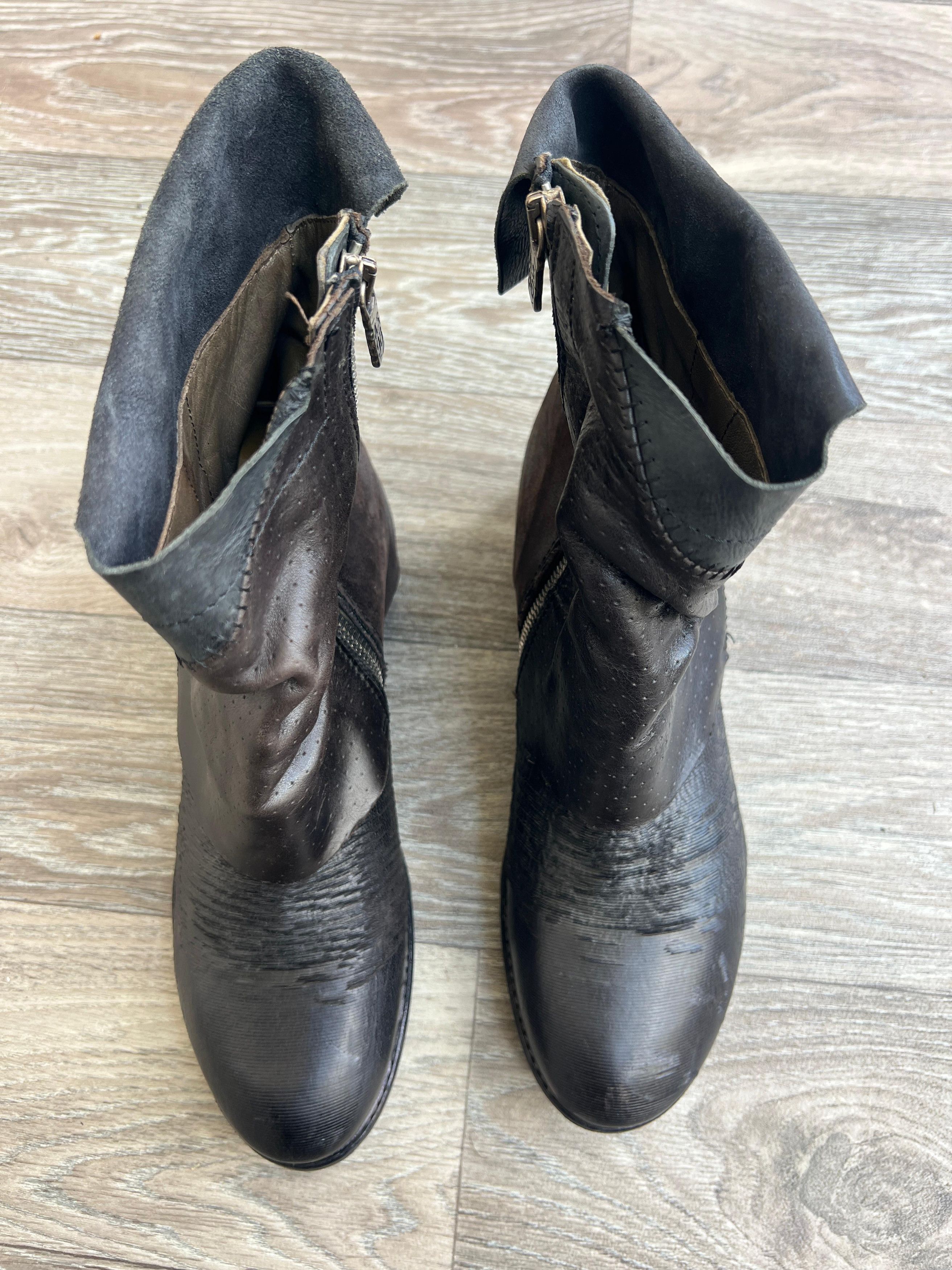 A.S.98 A.S.98 Black Leather Boots Sz 40 Size US 10 / IT 40 - 11 Thumbnail