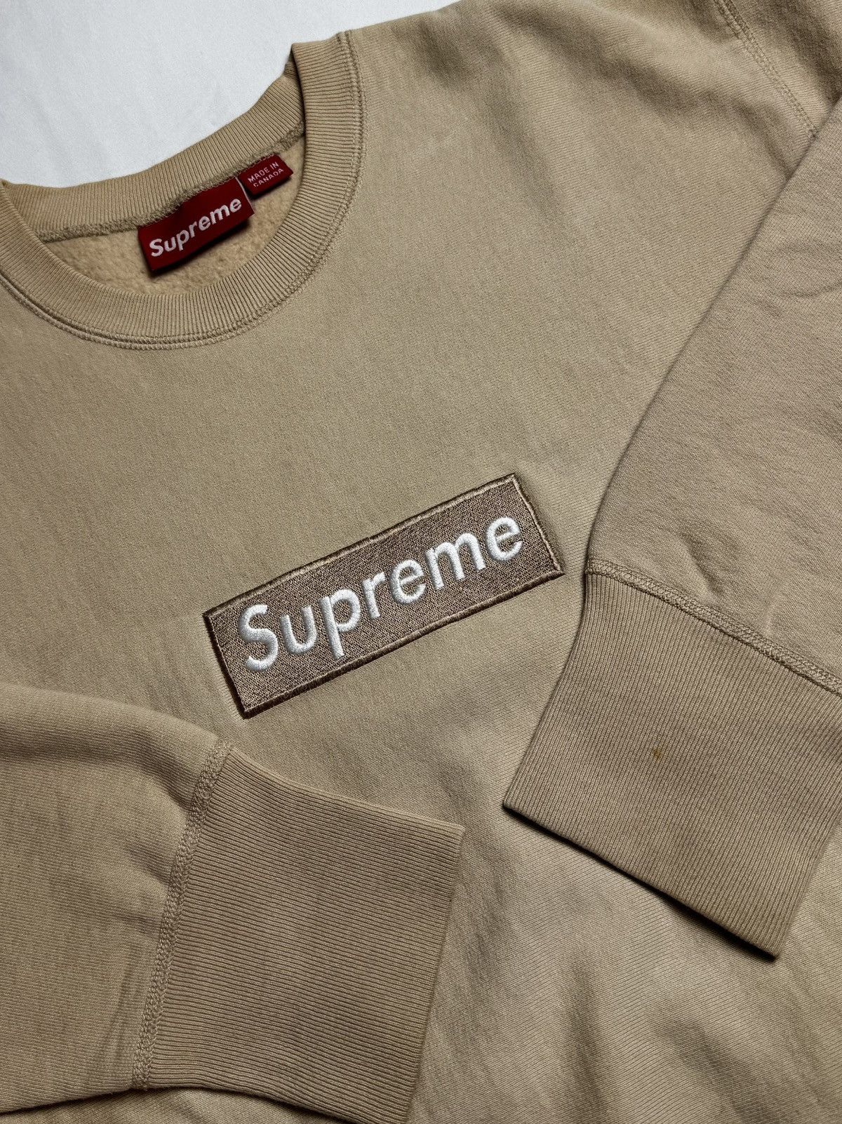 Supreme Supreme Sand Box Logo Crewneck 2002 Size US L / EU 52-54 / 3 - 3 Thumbnail