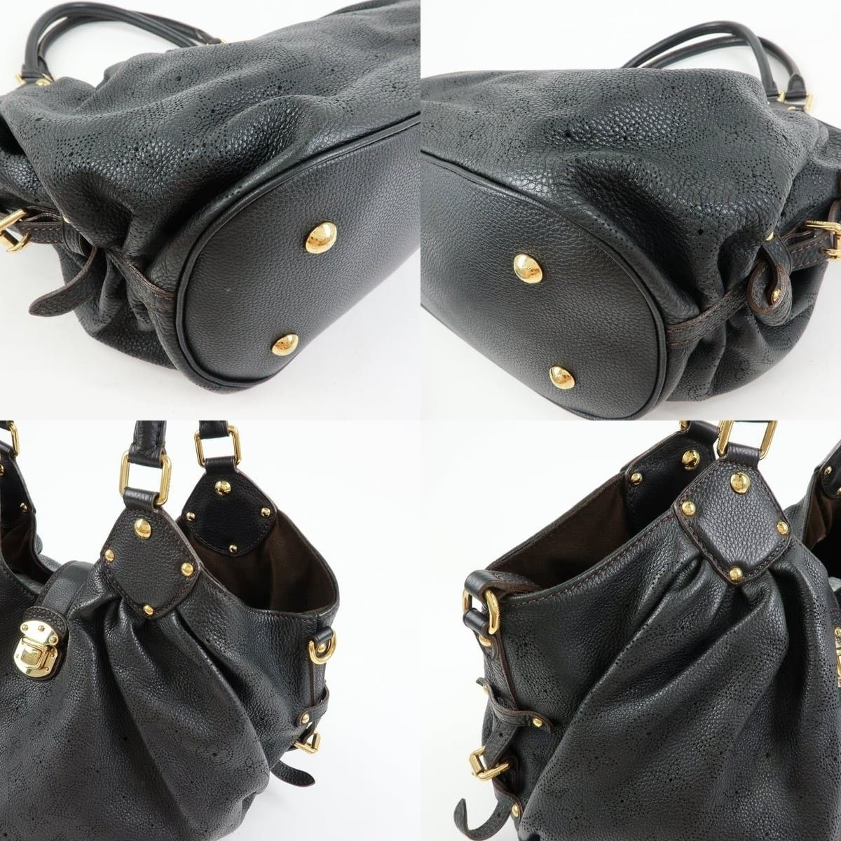 Louis Vuitton Louis Vuitton Mahina L Shoulder Bag Calfskin Black Size ONE SIZE - 5 Thumbnail